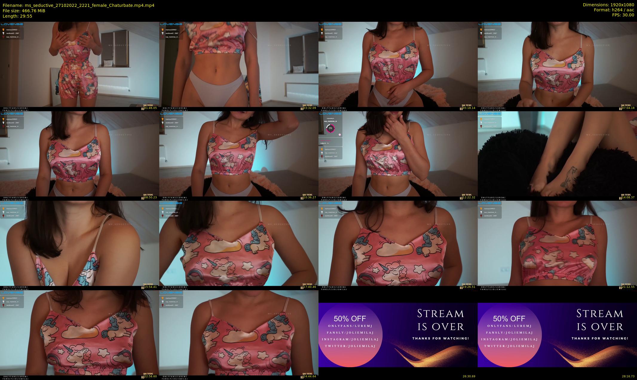 ms_seductive — 30 minute Chaturbate female cam show recording, 1080p, Oct 27, 2022