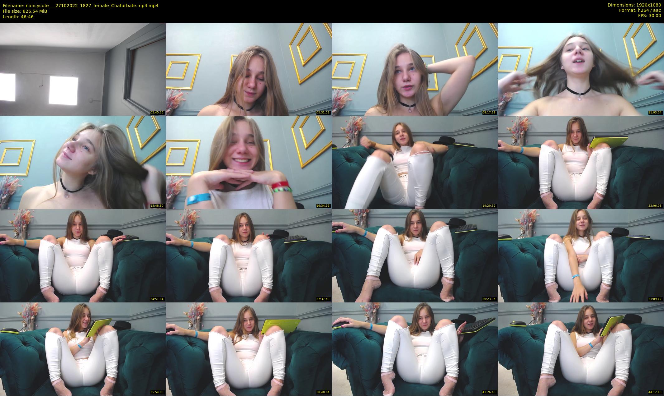 nancycute__ — 47 minute Chaturbate female cam show recording, 1080p, Oct 27, 2022