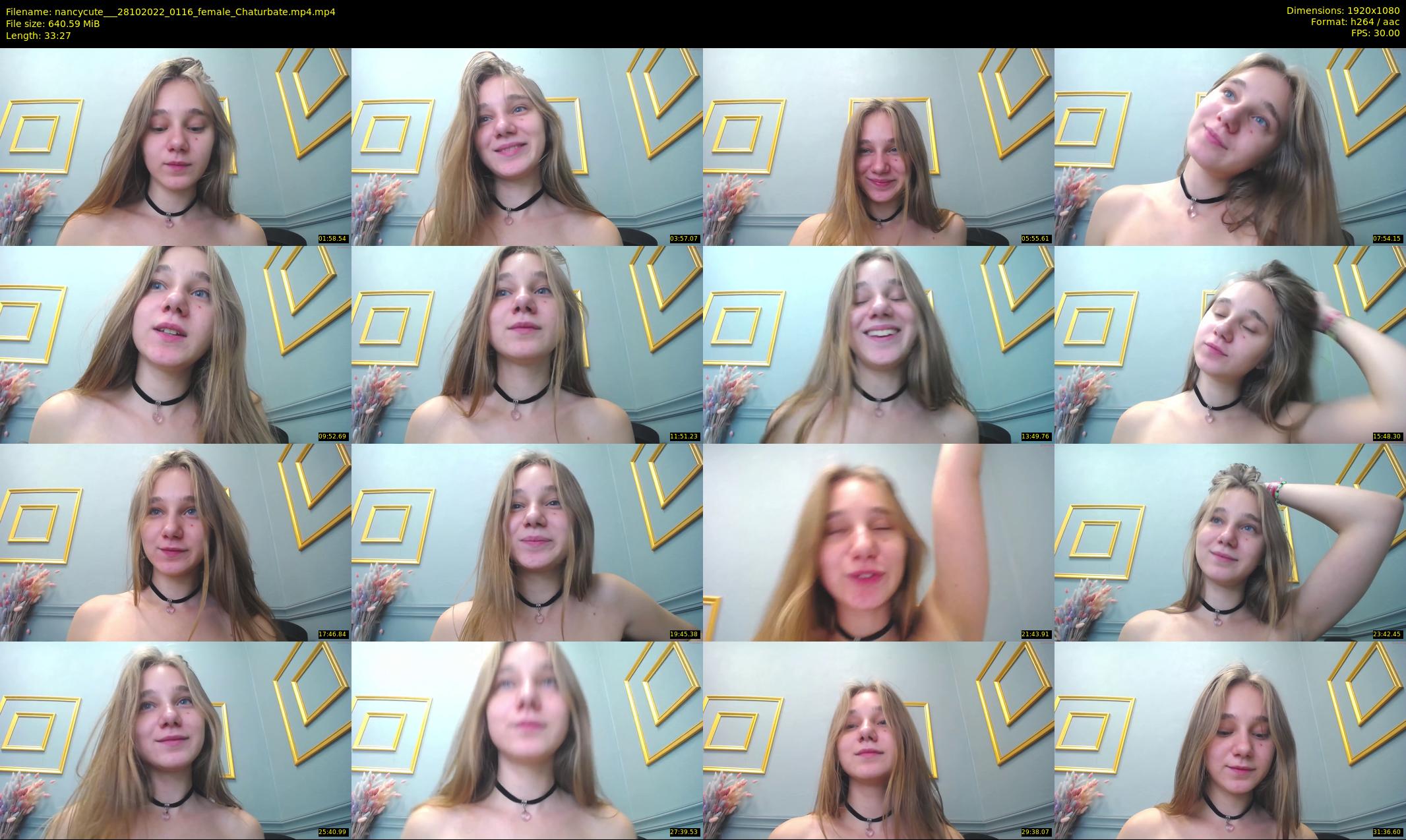 nancycute__ — 34 minute Chaturbate female cam show recording, 1080p, Oct 28, 2022