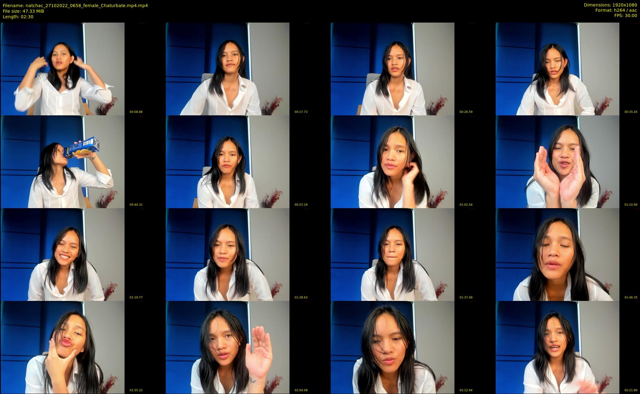 natchac — 3 minute Chaturbate female cam show recording, 1080p, Oct 27, 2022