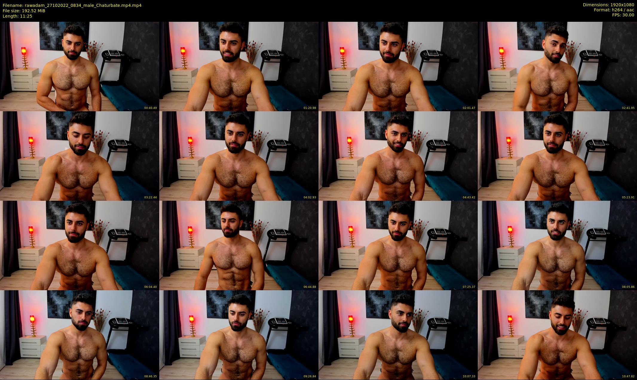 rawadam — 12 minute Chaturbate male cam show recording, 1080p, Oct 27, 2022