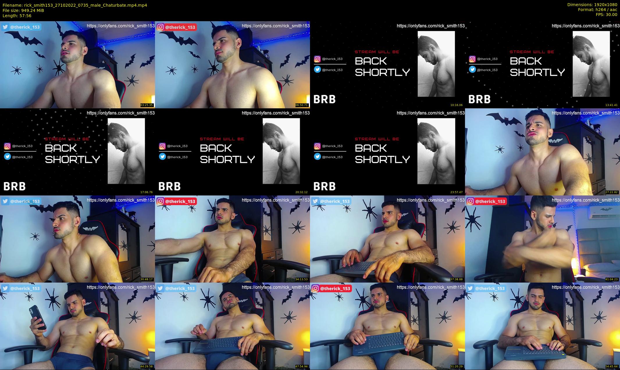 rick_smith153 — 58 minute Chaturbate male cam show recording, 1080p, Oct 27, 2022