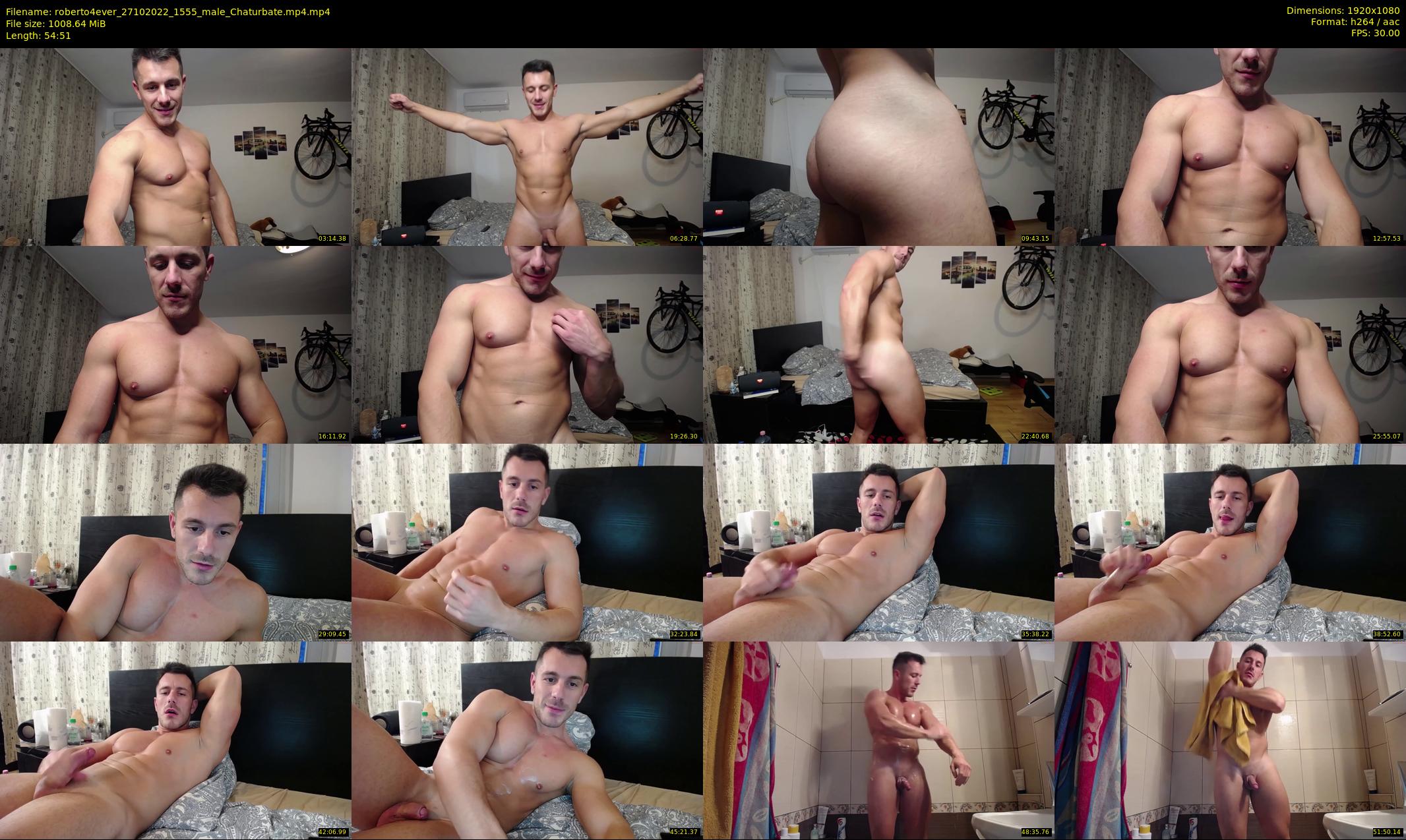roberto4ever — 55 minute Chaturbate male cam show recording, 1080p, Oct 27, 2022