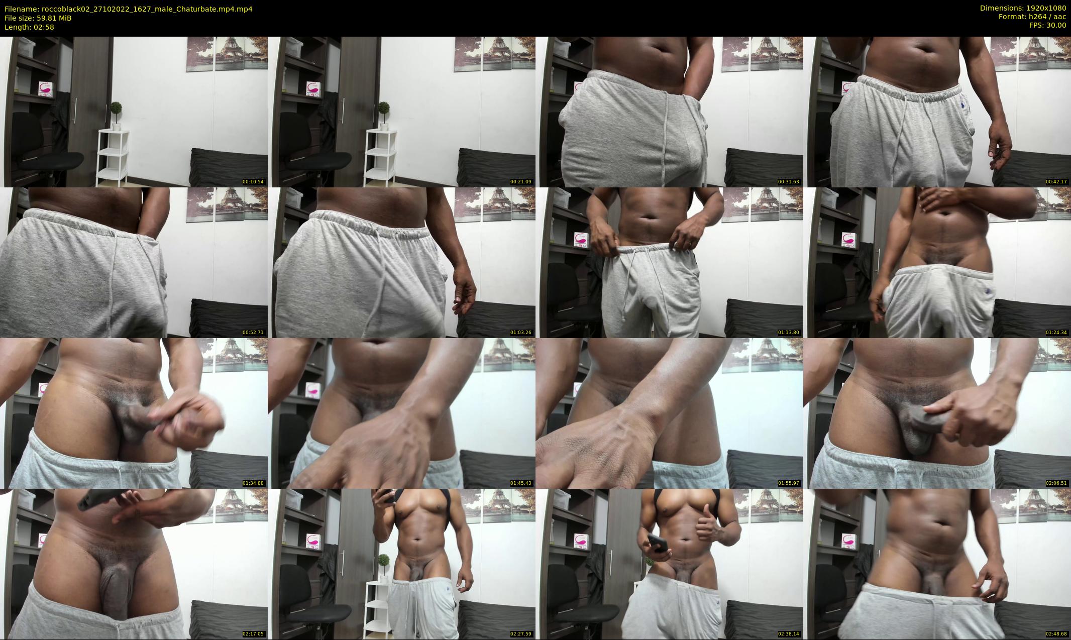 roccoblack02 — 3 minute Chaturbate male cam show recording, 1080p, Oct 27, 2022