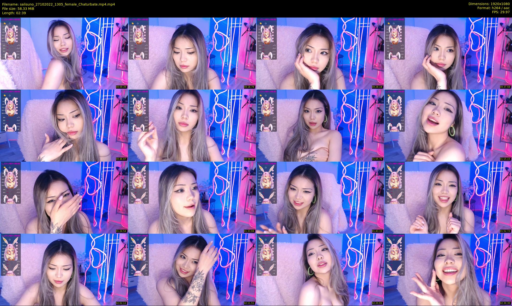 salisuno — 3 minute Chaturbate female cam show recording, 1080p, Oct 27, 2022