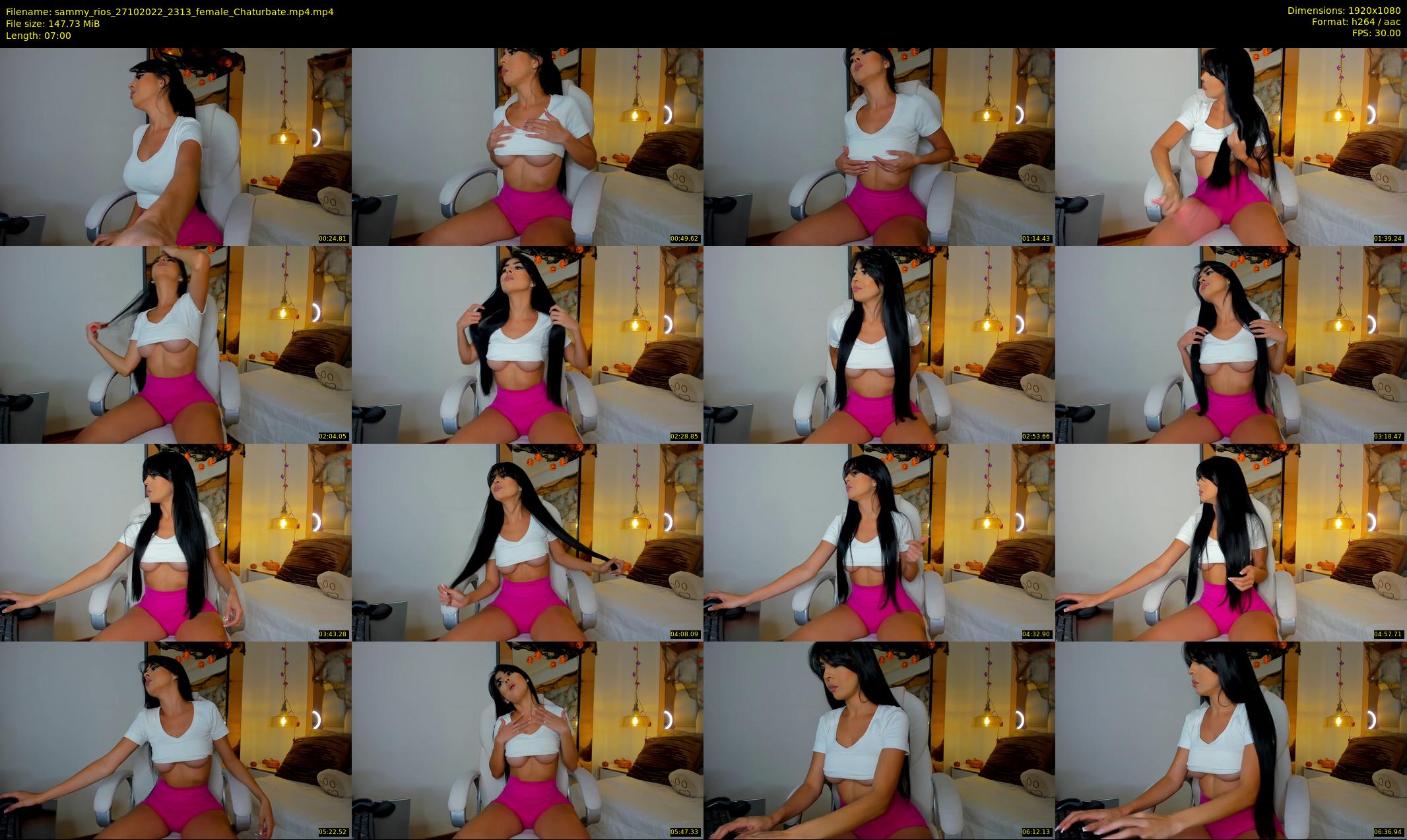 sammy_rios — 7 minute Chaturbate female cam show recording, 1080p, Oct 27, 2022