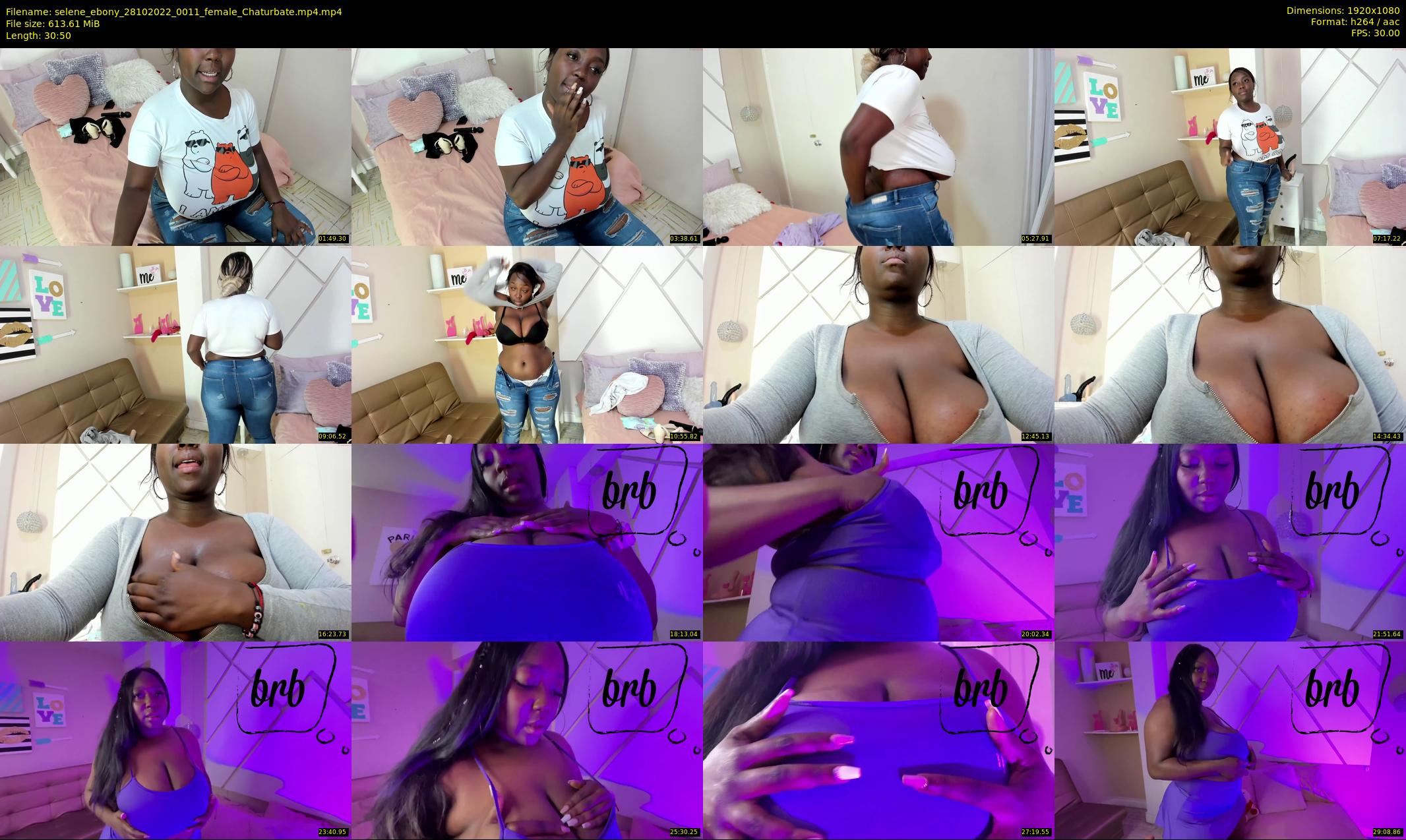 selene_ebony — 31 minute Chaturbate female cam show recording, 1080p, Oct 28, 2022