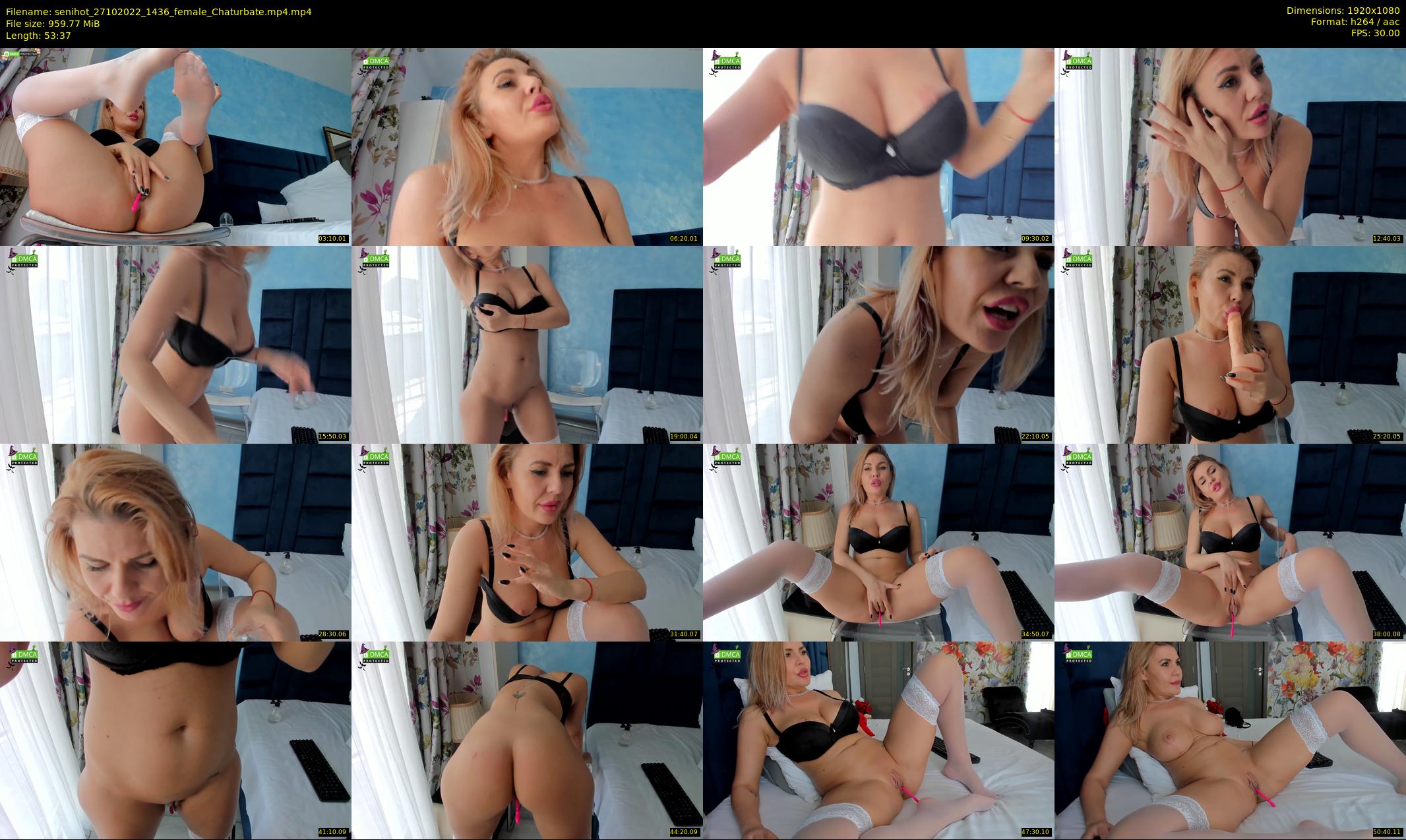 senihot — 54 minute Chaturbate female cam show recording, 1080p, Oct 27, 2022