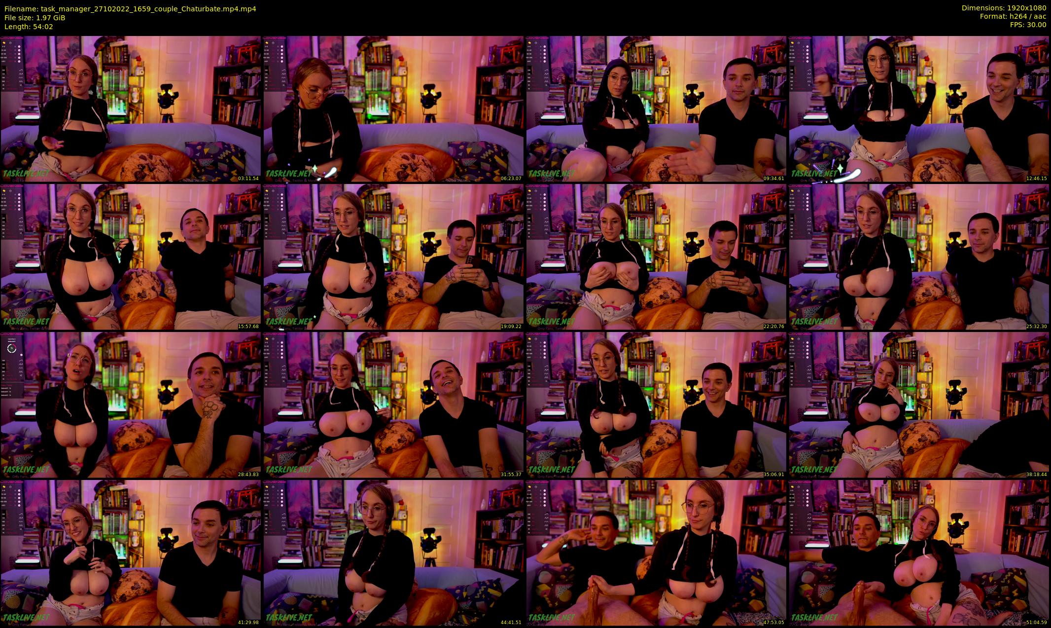 task_manager — 55 minute Chaturbate couple cam show recording, 1080p, Oct 27, 2022