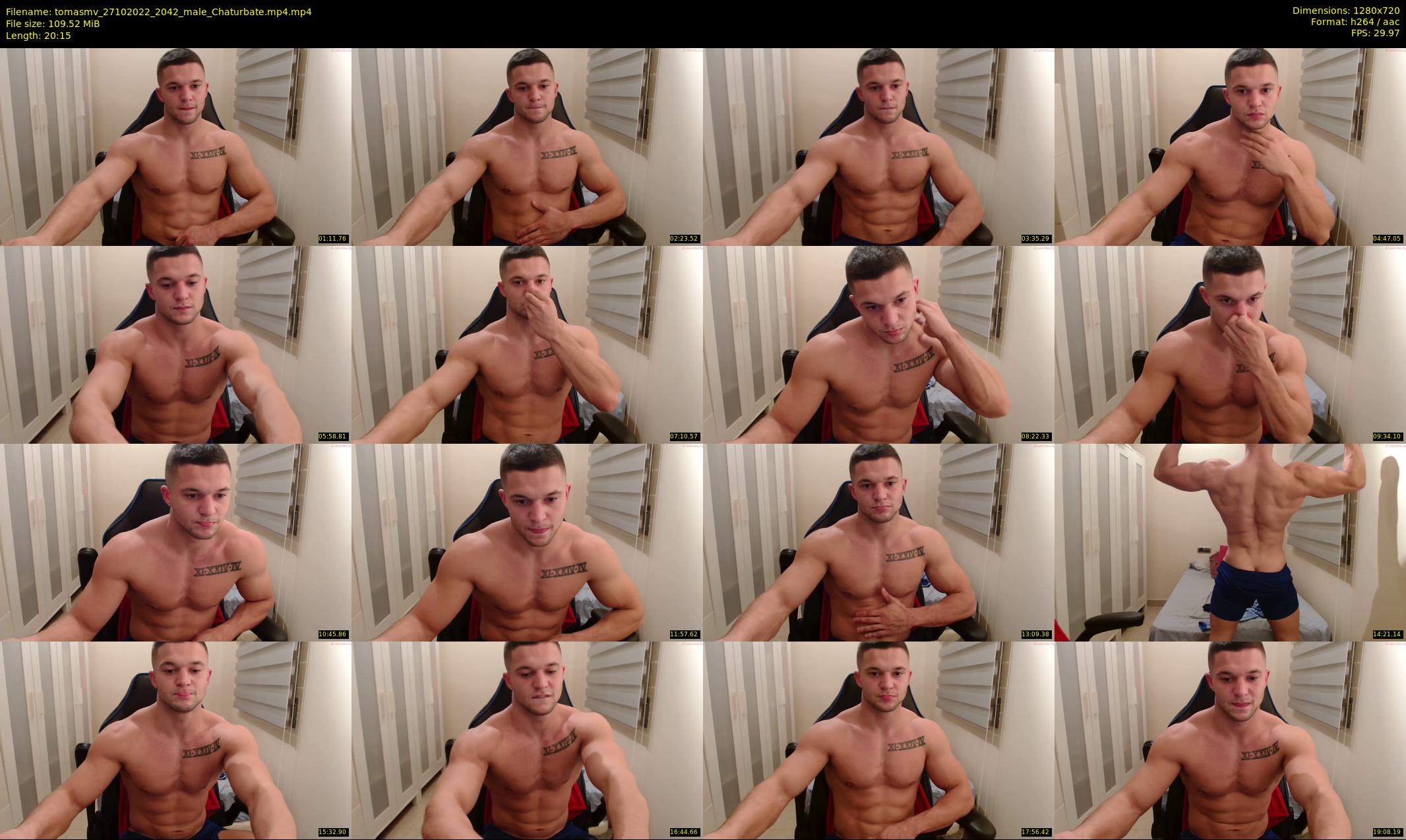 tomasmv — 21 minute Chaturbate male cam show recording, 720p, Oct 27, 2022