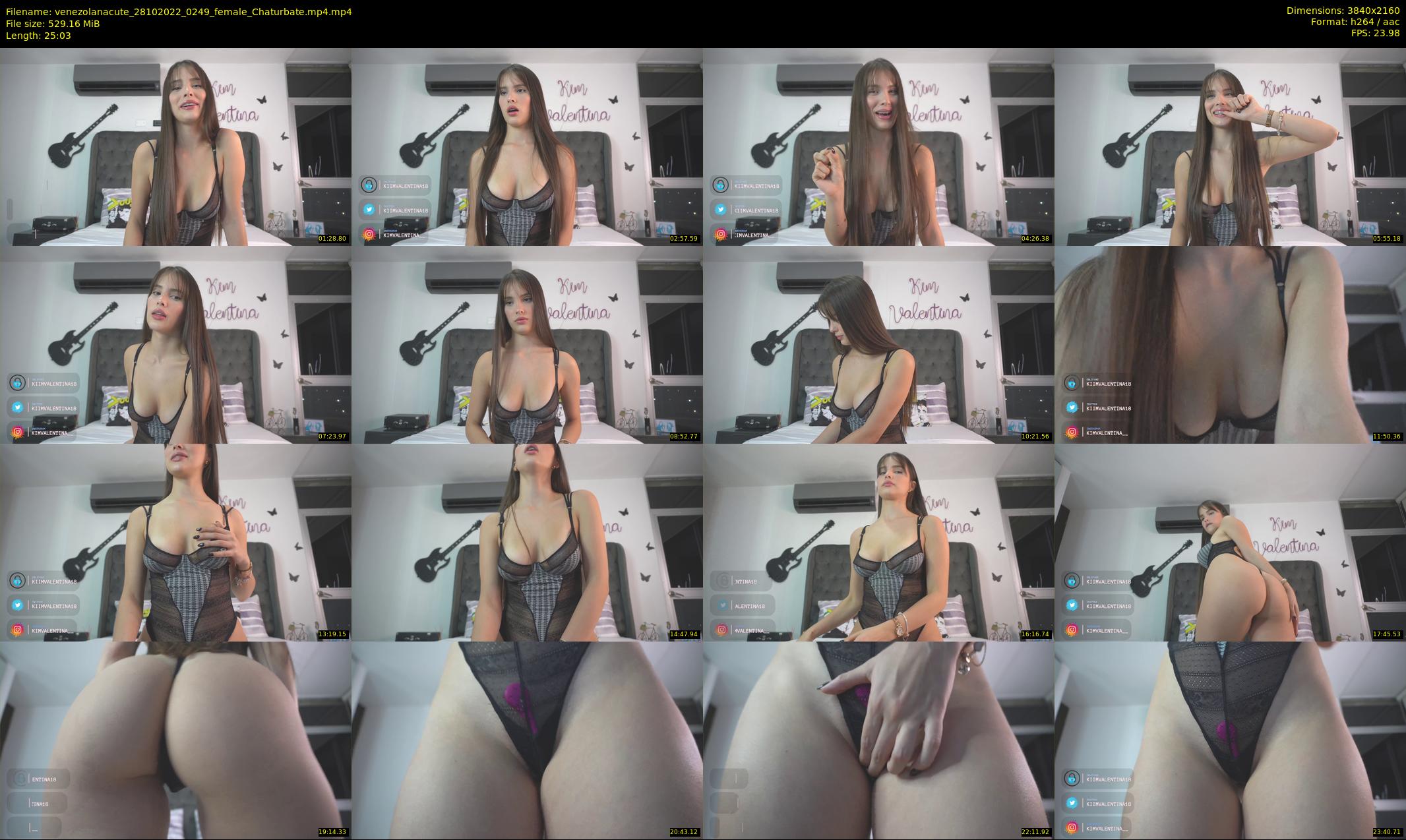 venezolanacute — 26 minute Chaturbate female cam show recording, 4K, Oct 28, 2022