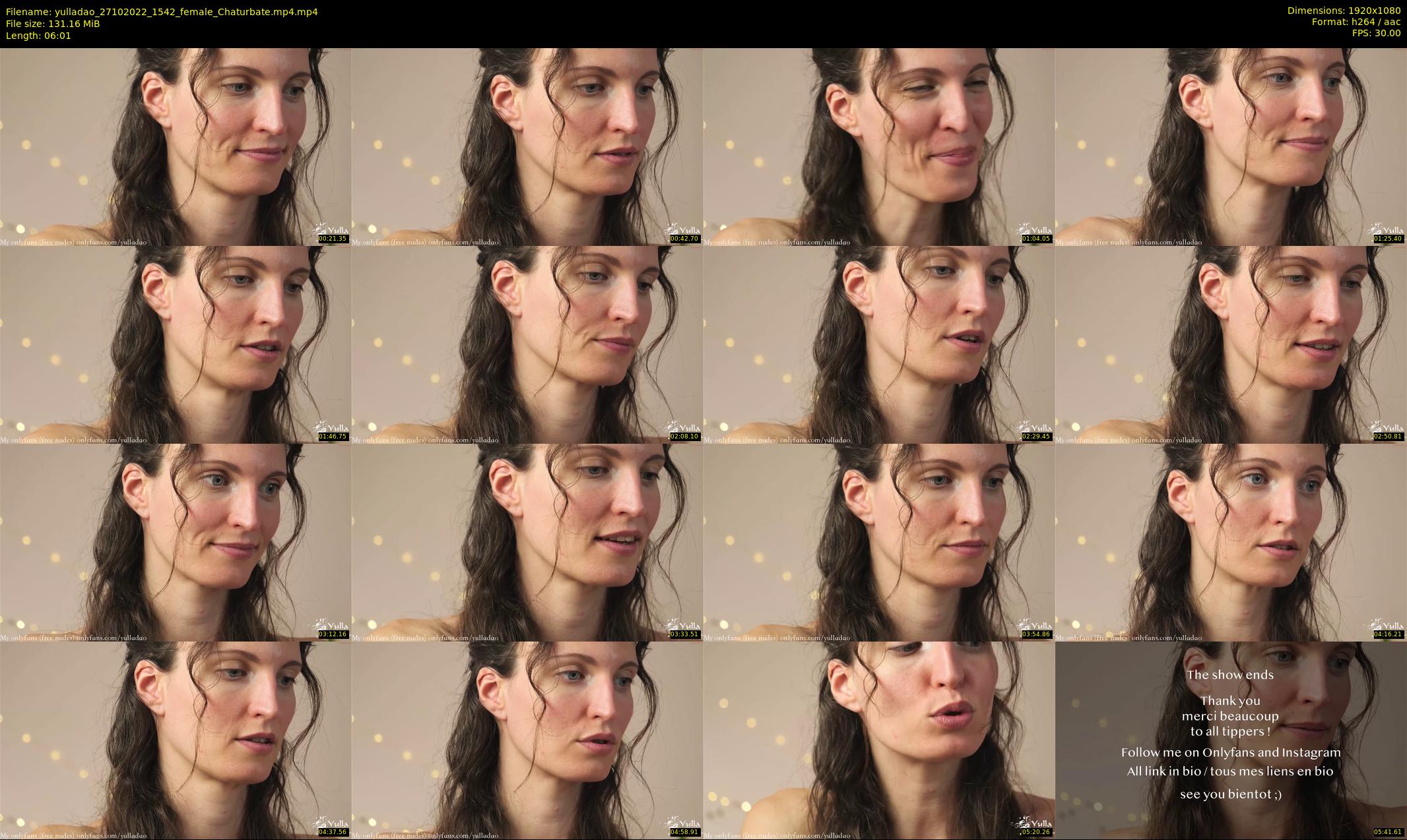 yulladao — 7 minute Chaturbate female cam show recording, 1080p, Oct 27, 2022