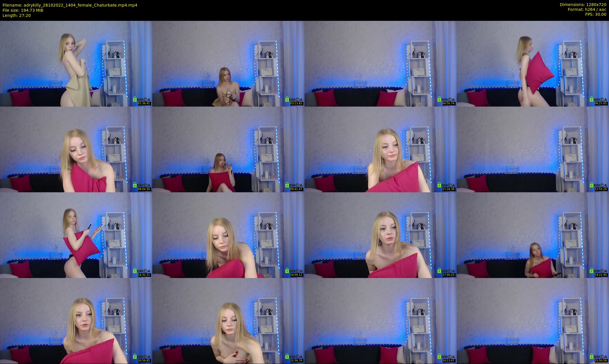 adrykilly — 28 minute Chaturbate female cam show recording, 720p, Oct 28, 2022