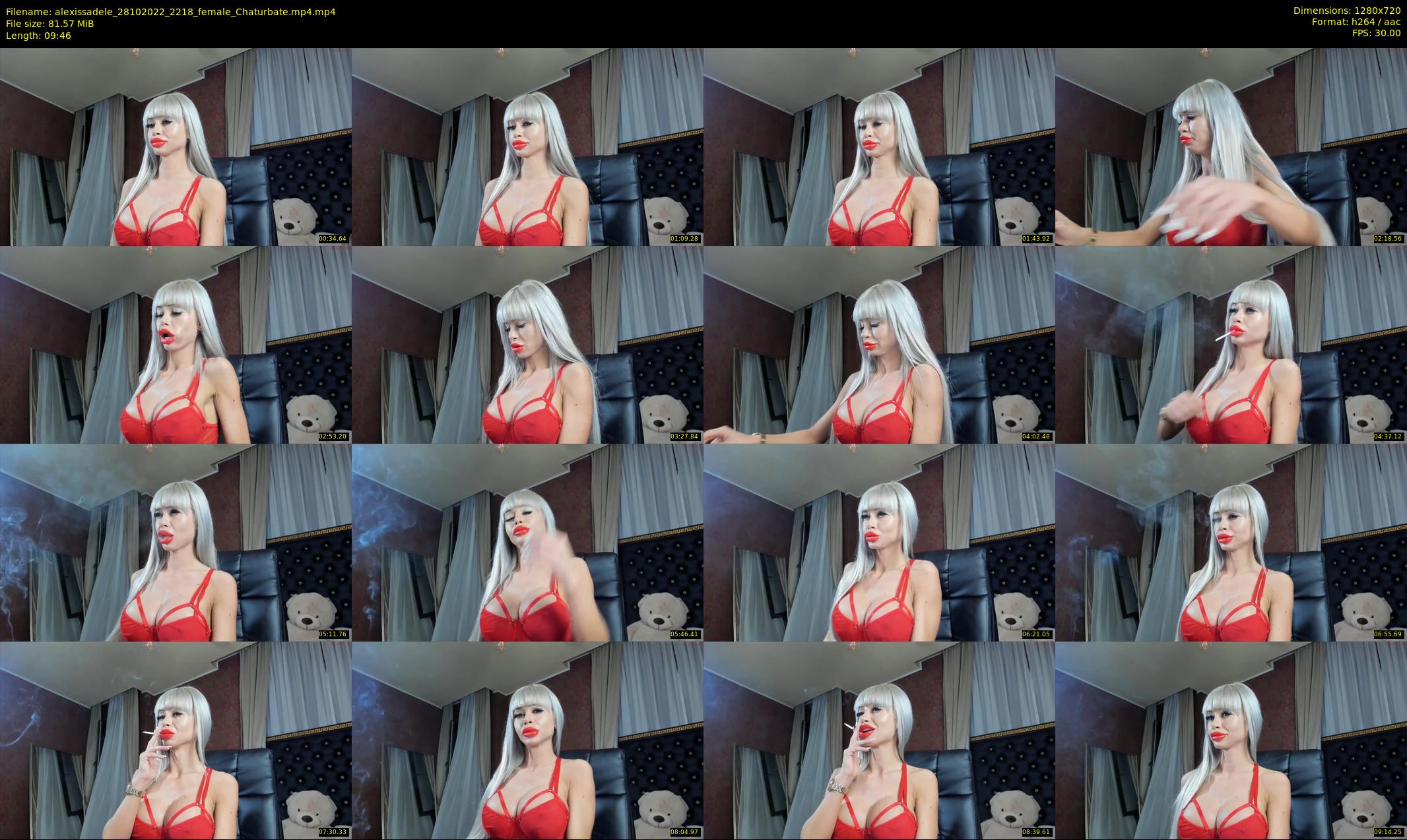 alexissadele — 10 minute Chaturbate female cam show recording, 720p, Oct 28, 2022