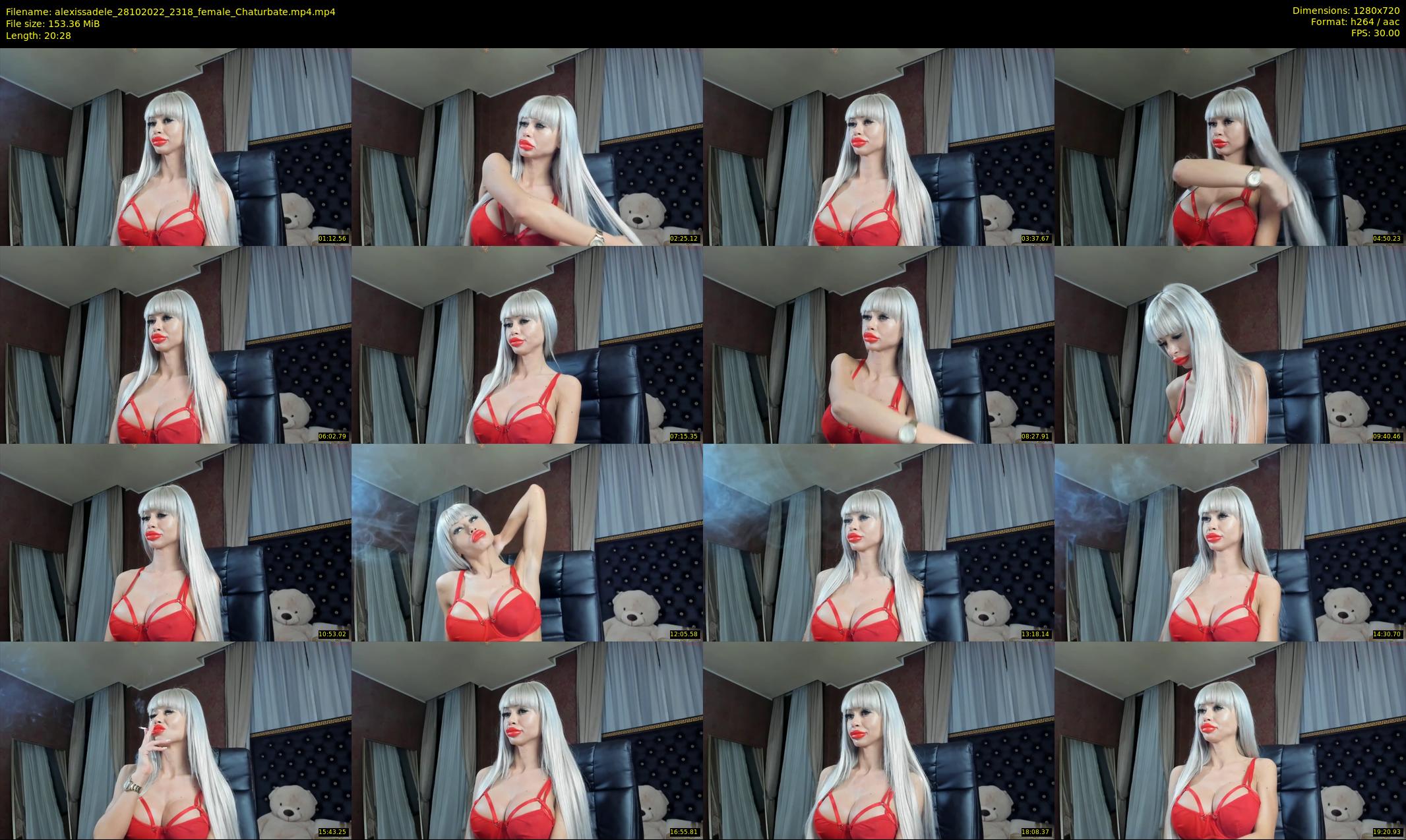 alexissadele — 21 minute Chaturbate female cam show recording, 720p, Oct 28, 2022