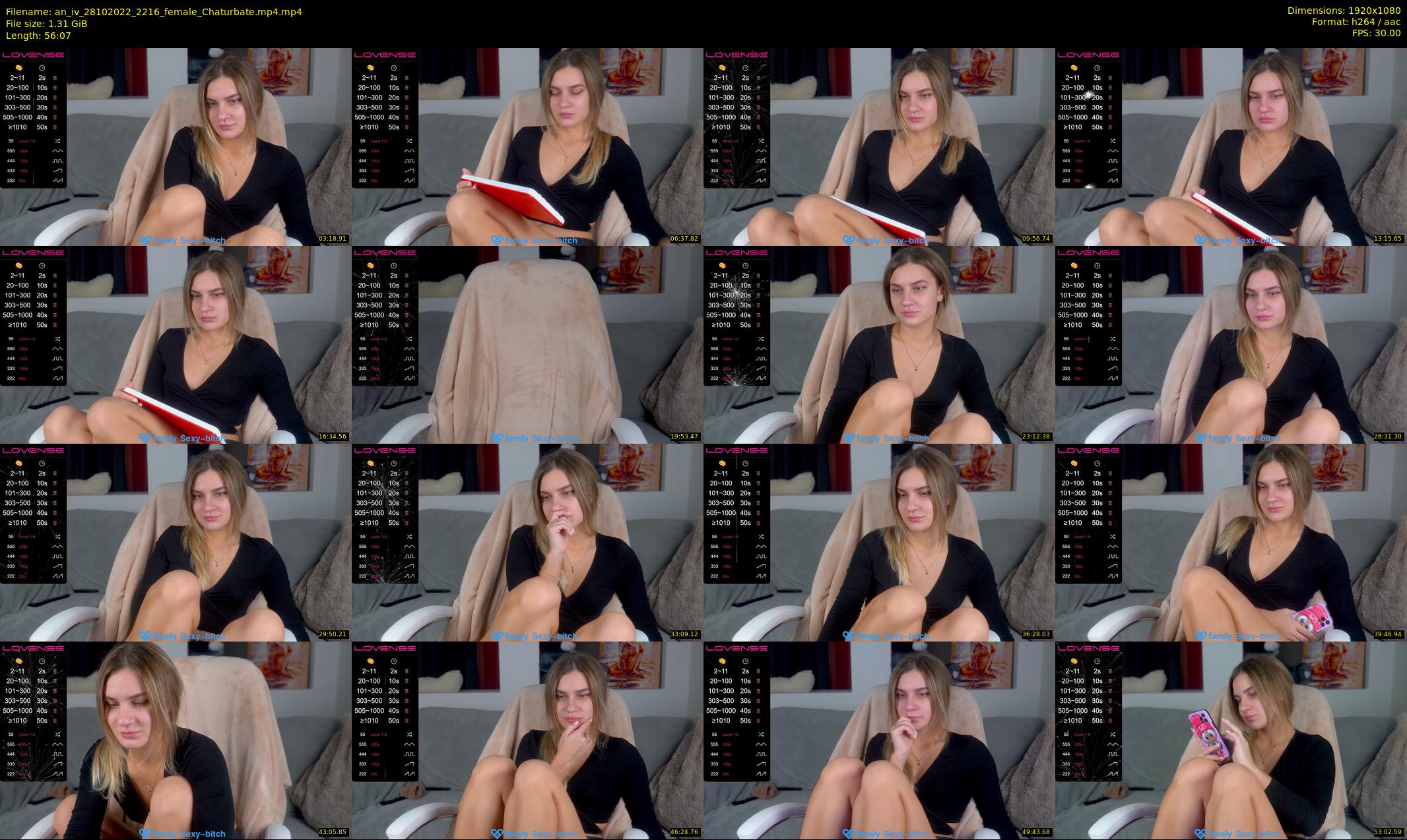 an_iv — 57 minute Chaturbate female cam show recording, 1080p, Oct 28, 2022