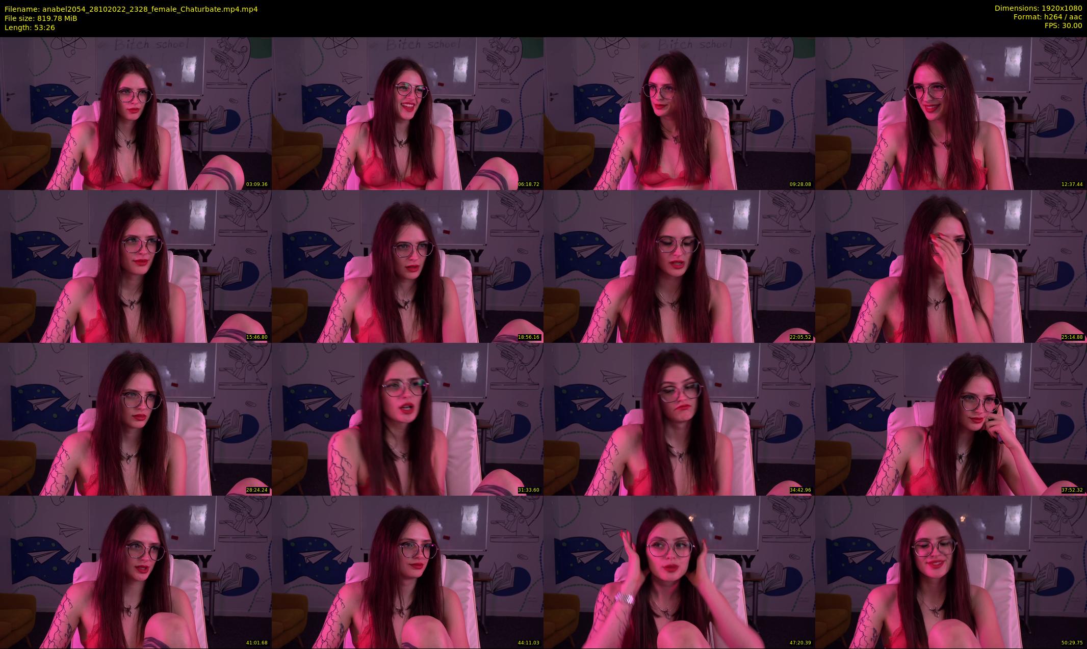 anabel2054 — 54 minute Chaturbate female cam show recording, 1080p, Oct 28, 2022