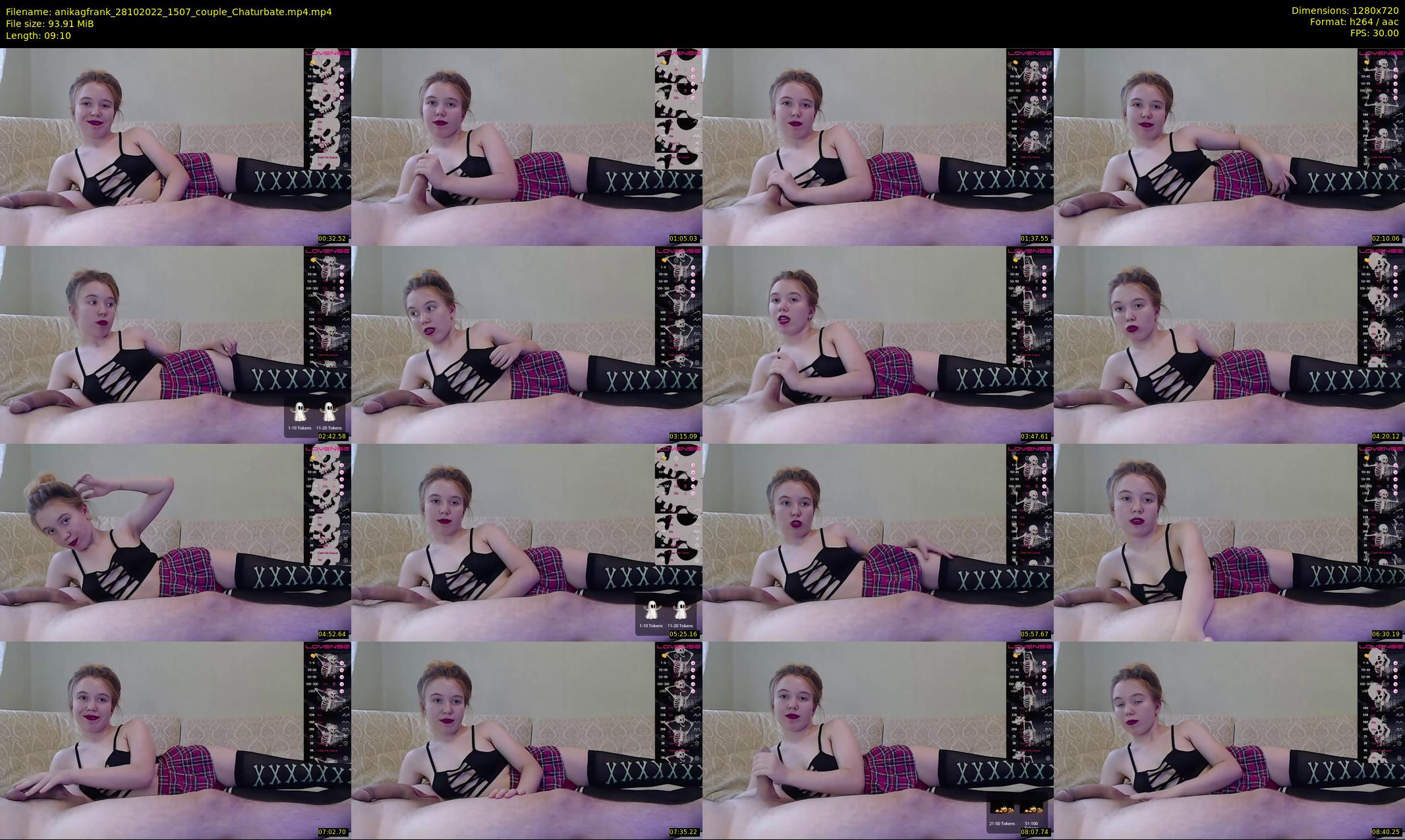 anikagfrank — 10 minute Chaturbate couple cam show recording, 720p, Oct 28, 2022