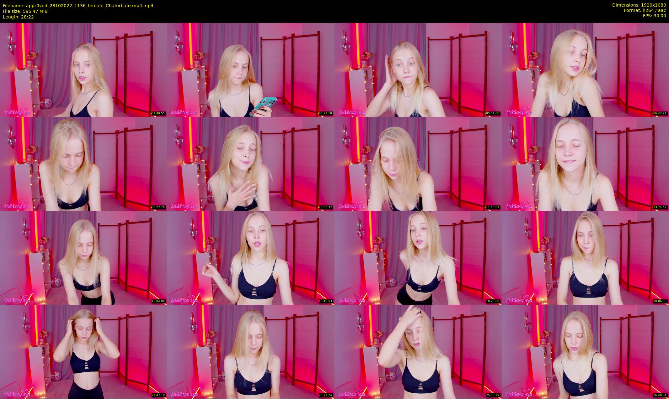 appr0ved — 29 minute Chaturbate female cam show recording, 1080p, Oct 28, 2022