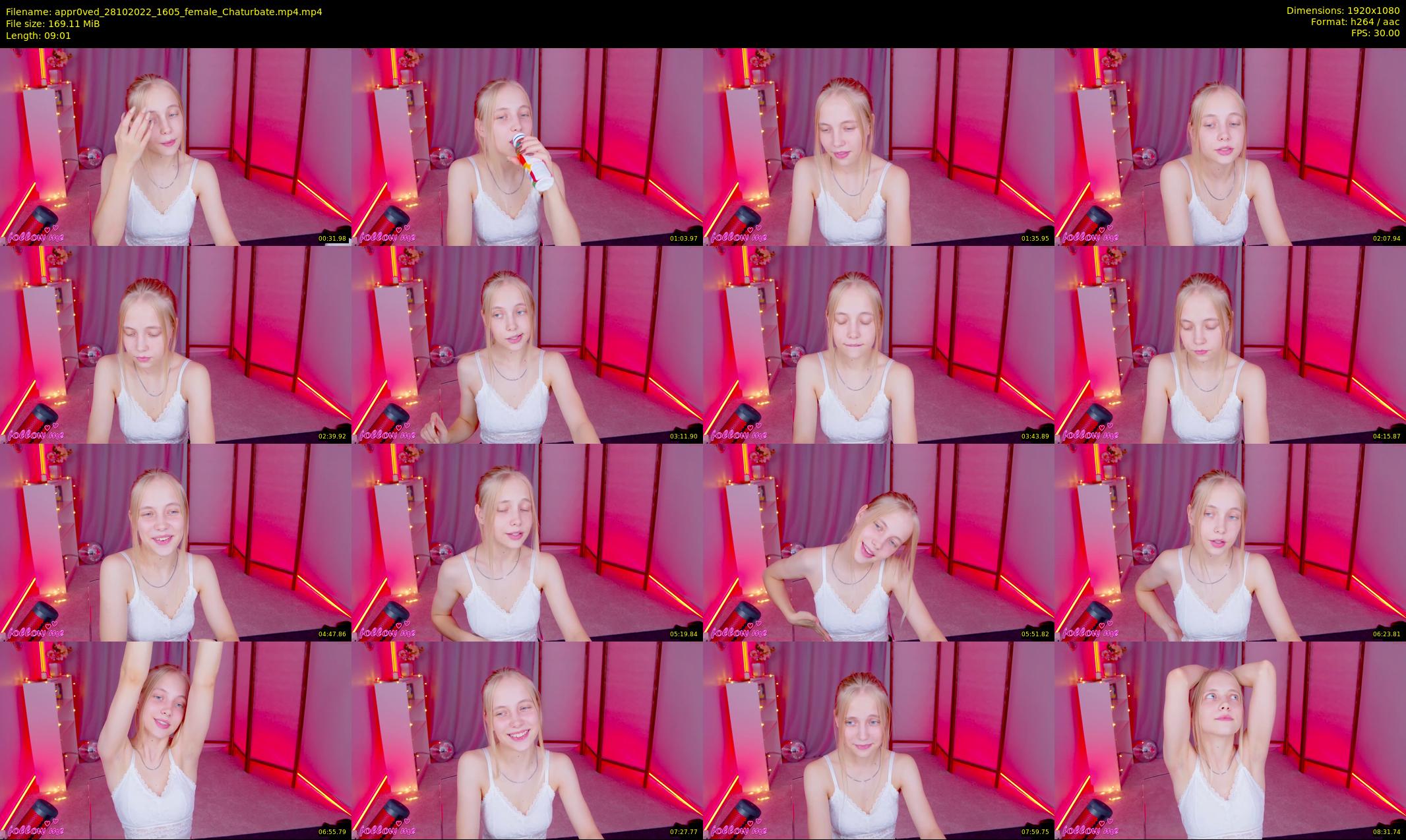 appr0ved — 10 minute Chaturbate female cam show recording, 1080p, Oct 28, 2022