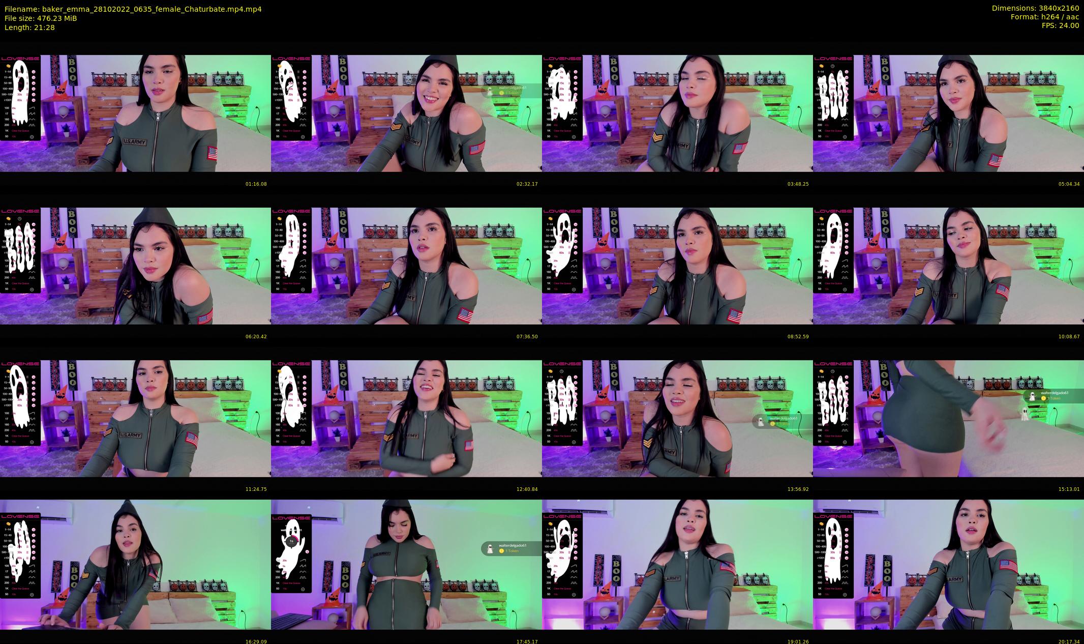 baker_emma — 22 minute Chaturbate female cam show recording, 4K, Oct 28, 2022