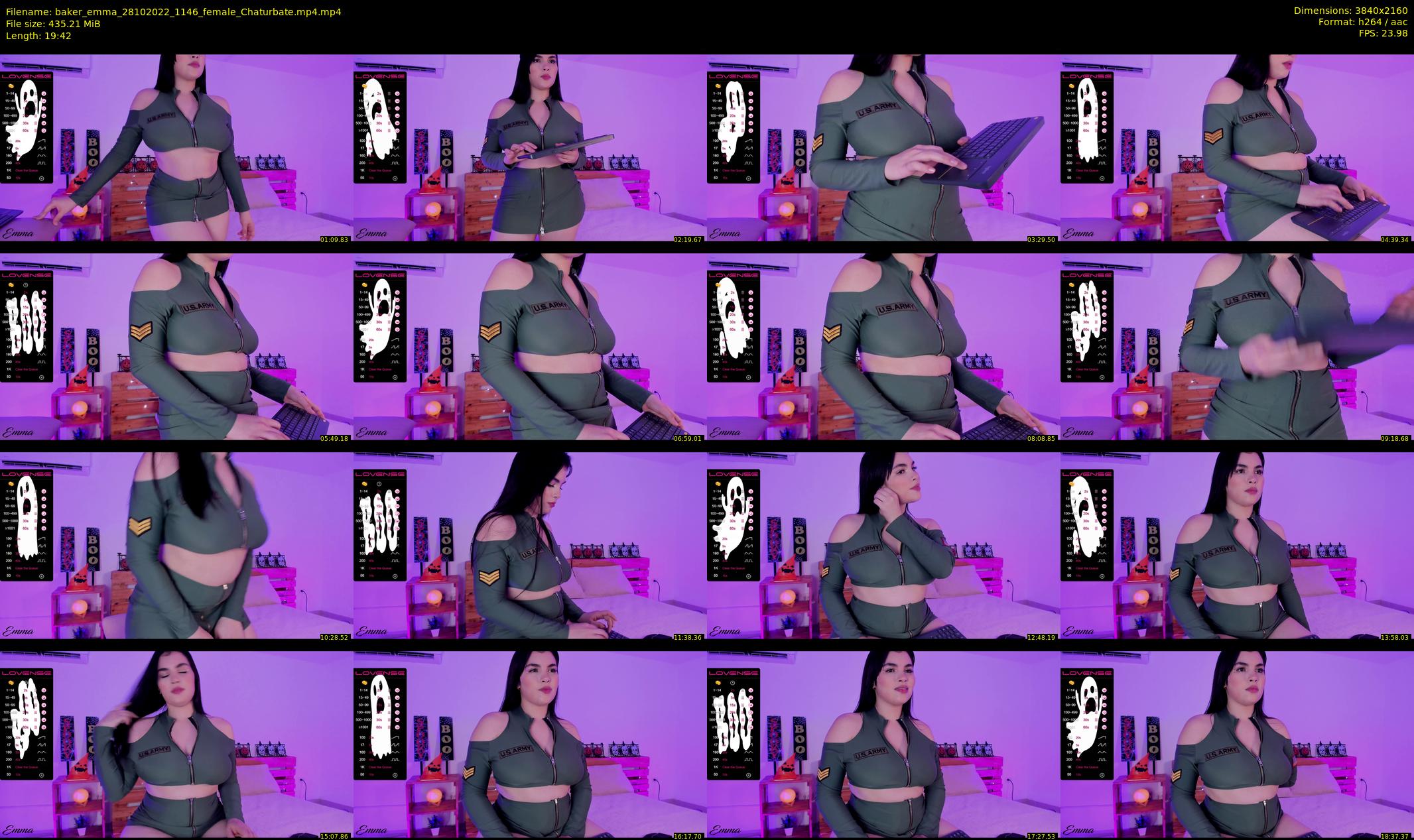 baker_emma — 20 minute Chaturbate female cam show recording, 4K, Oct 28, 2022