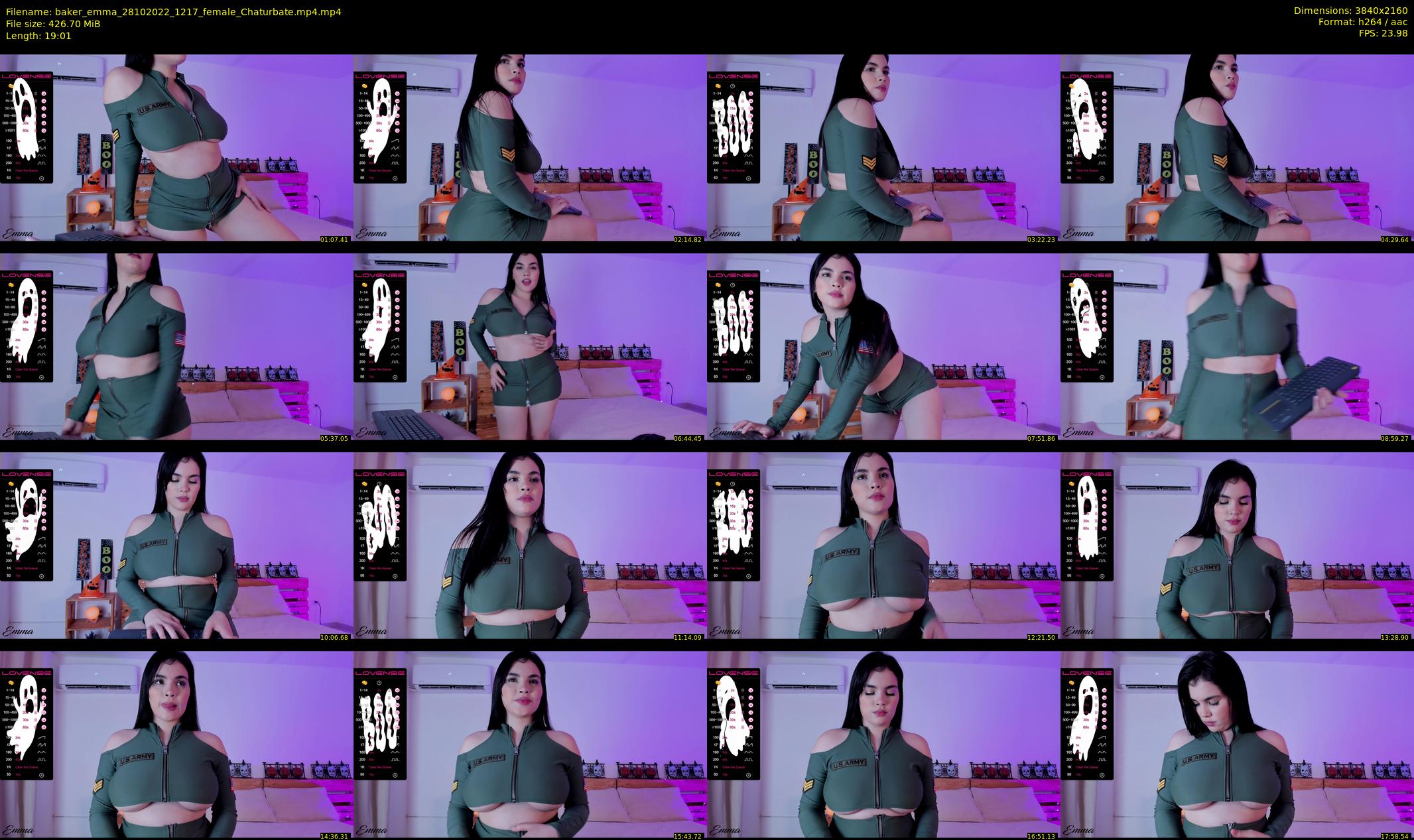 baker_emma — 20 minute Chaturbate female cam show recording, 4K, Oct 28, 2022
