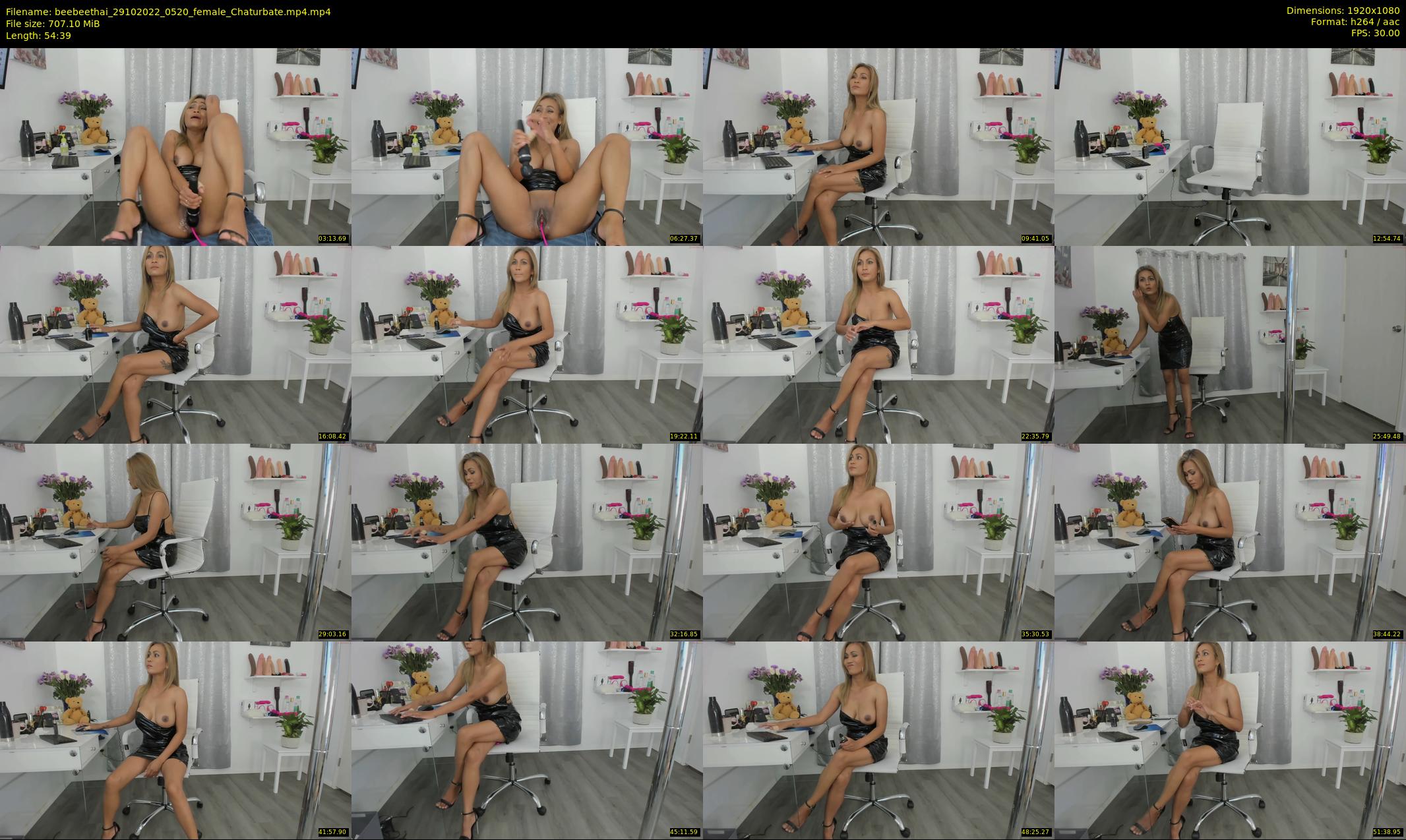 beebeethai — 55 minute Chaturbate female cam show recording, 1080p, Oct 29, 2022