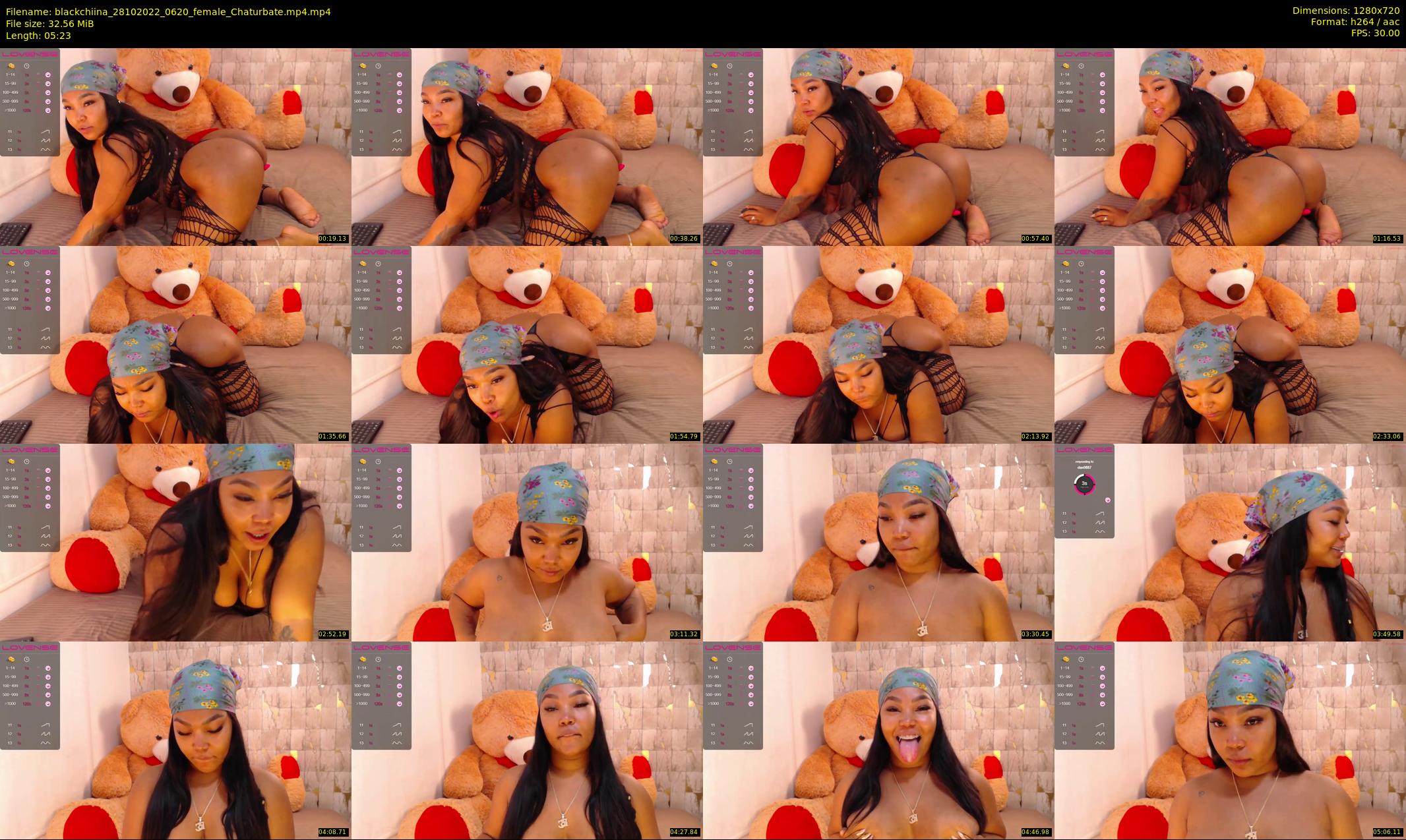 blackchiina — 6 minute Chaturbate female cam show recording, 720p, Oct 28, 2022