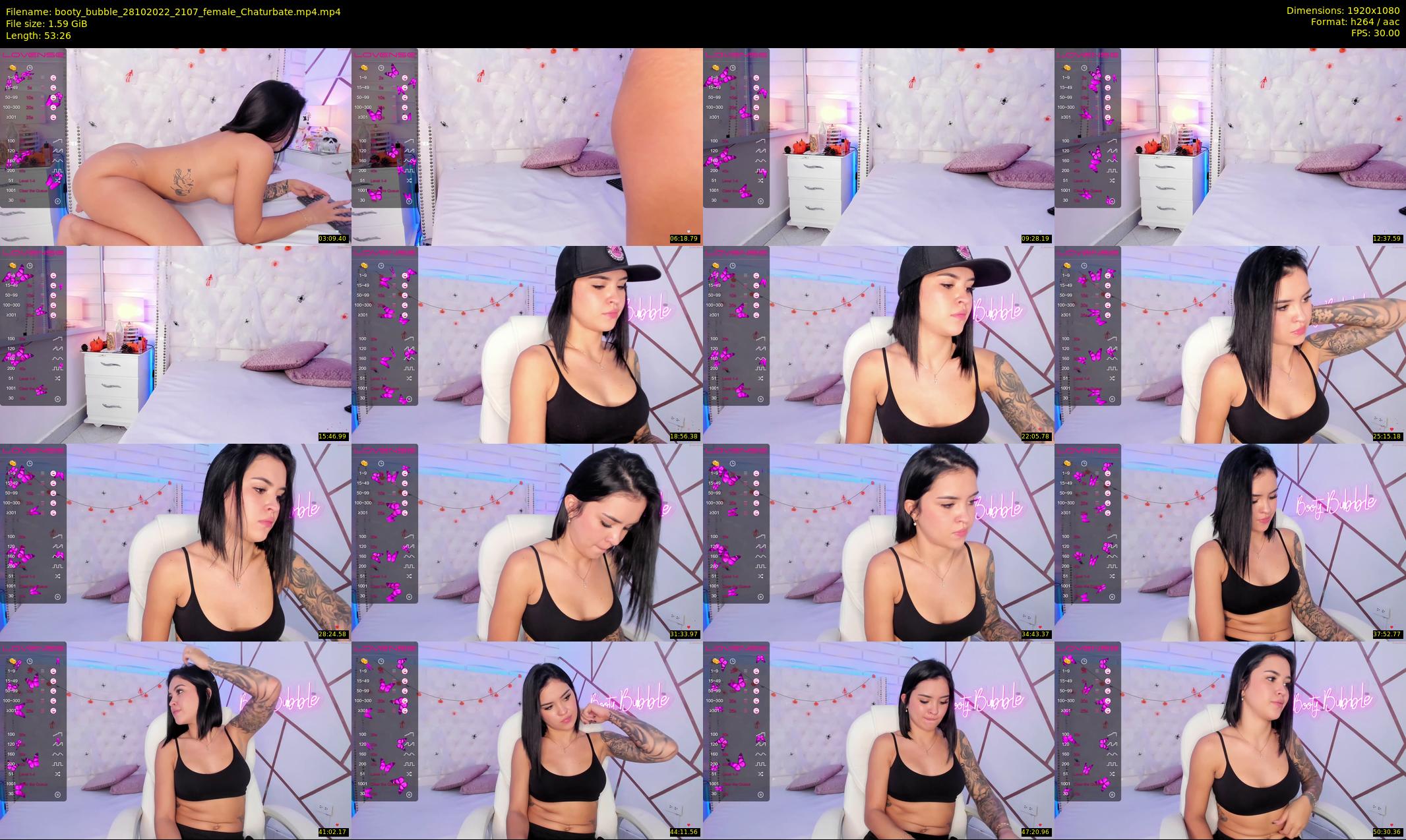 booty_bubble — 54 minute Chaturbate female cam show recording, 1080p, Oct 28, 2022