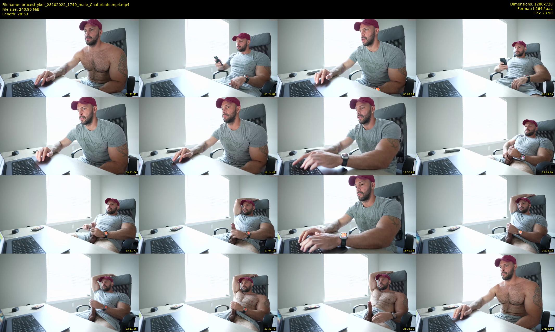 brucestryker — 29 minute Chaturbate male cam show recording, 720p, Oct 28, 2022