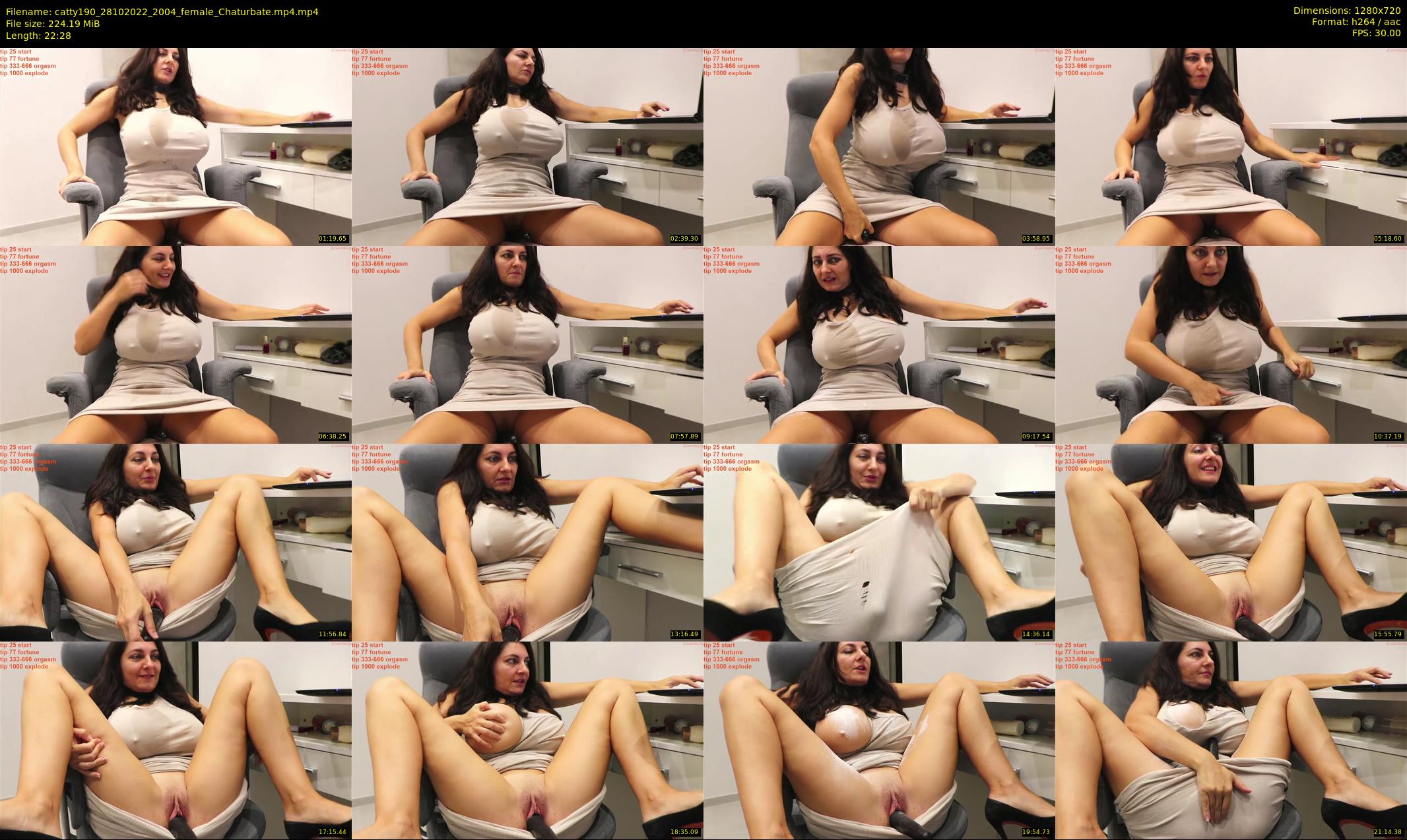 catty190 — 23 minute Chaturbate female cam show recording, 720p, Oct 28, 2022