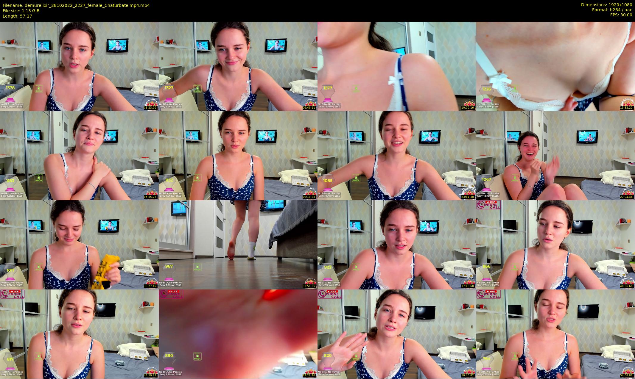 demurelixir — 58 minute Chaturbate female cam show recording, 1080p, Oct 28, 2022