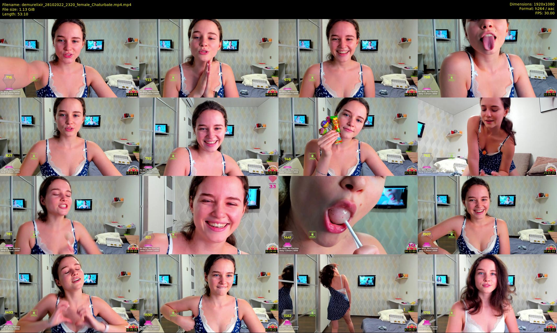 demurelixir — 54 minute Chaturbate female cam show recording, 1080p, Oct 28, 2022