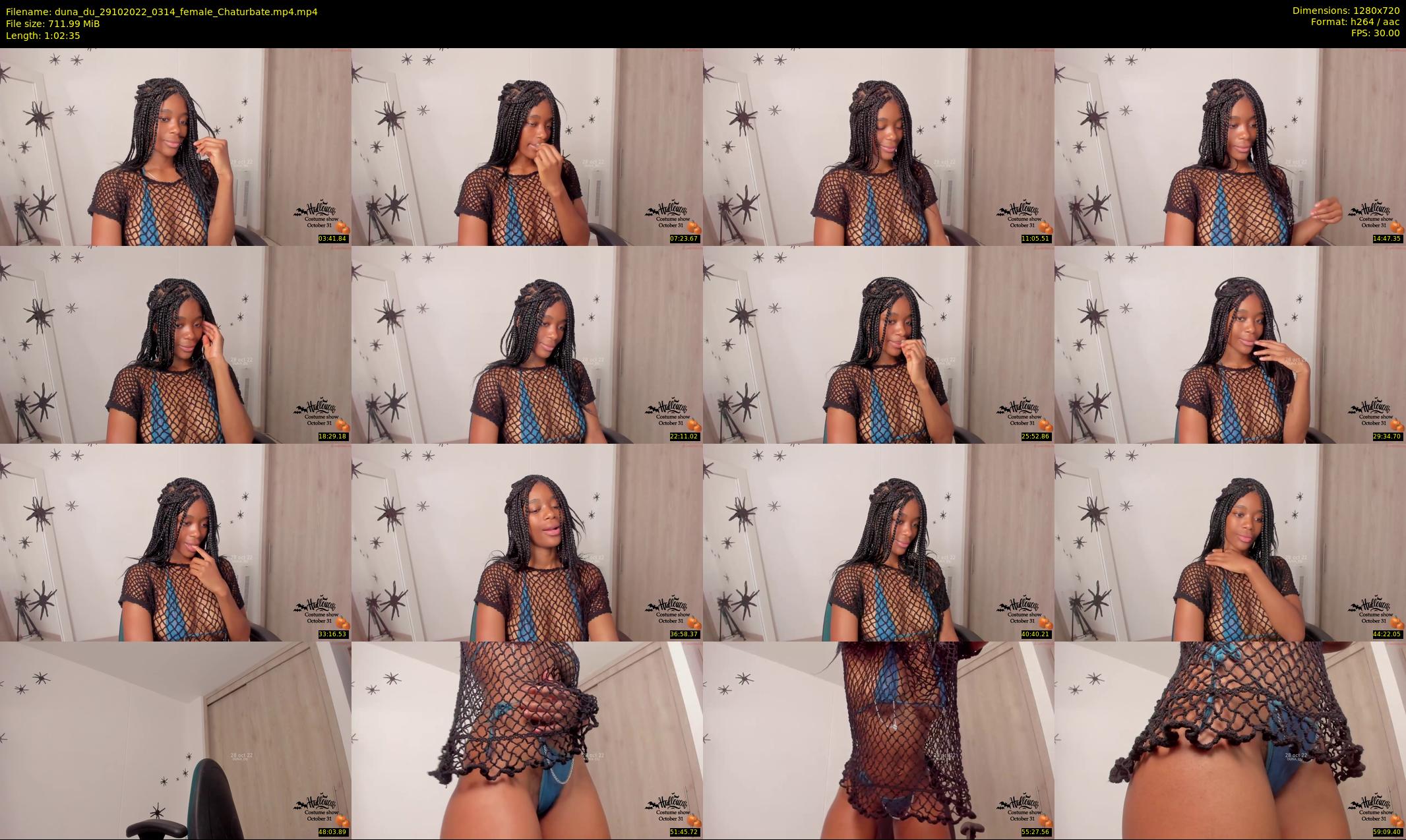 duna_du — 63 minute Chaturbate female cam show recording, 720p, Oct 29, 2022