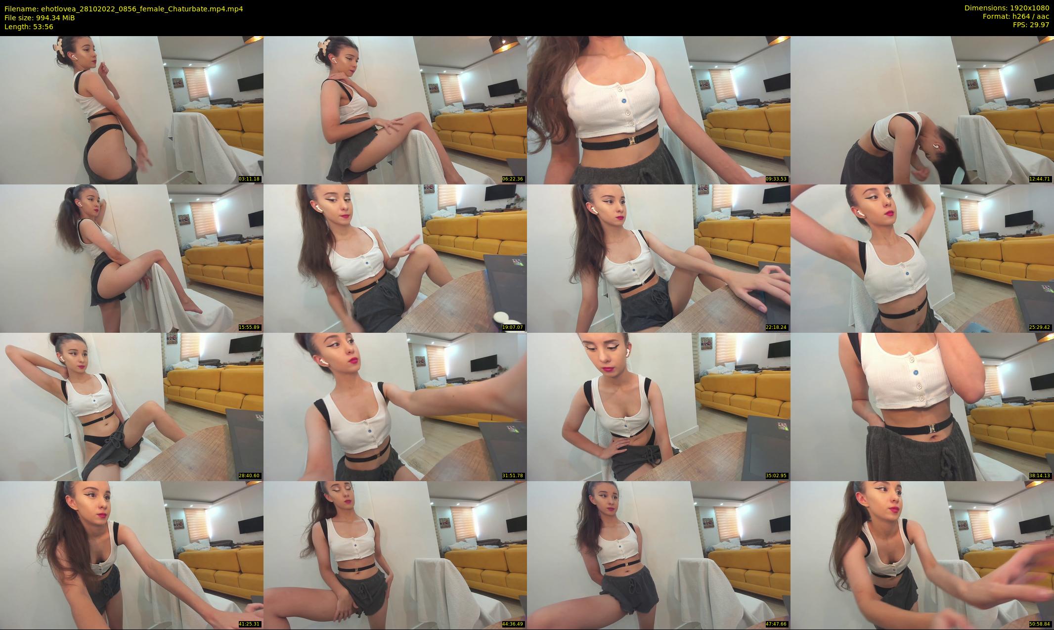 ehotlovea — 54 minute Chaturbate female cam show recording, 1080p, Oct 28, 2022