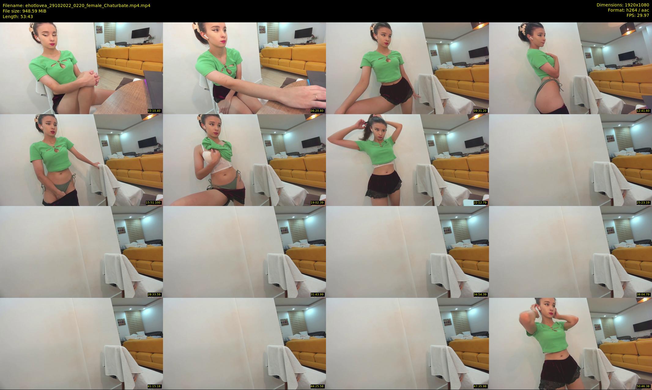ehotlovea — 54 minute Chaturbate female cam show recording, 1080p, Oct 29, 2022