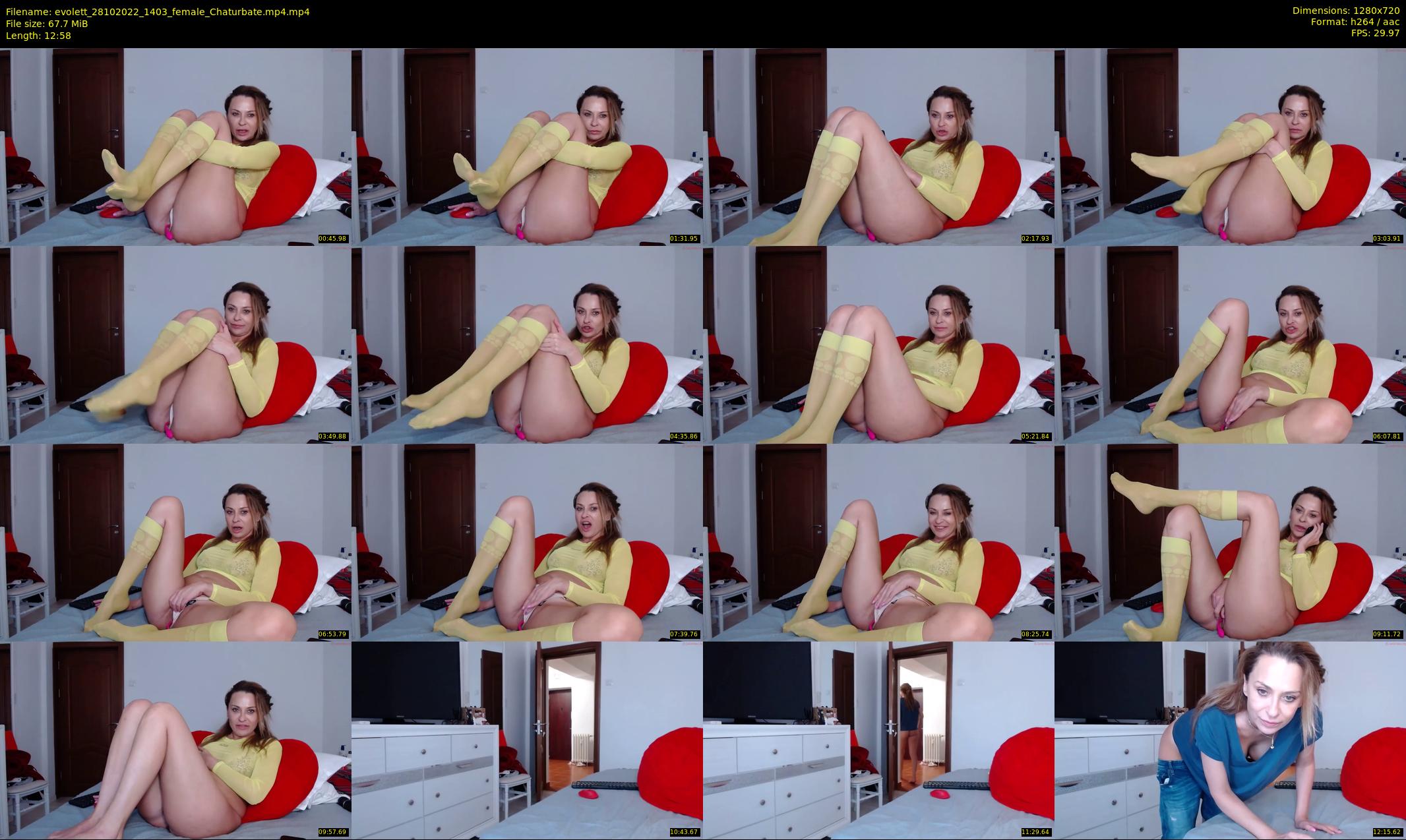 evolett — 13 minute Chaturbate female cam show recording, 720p, Oct 28, 2022