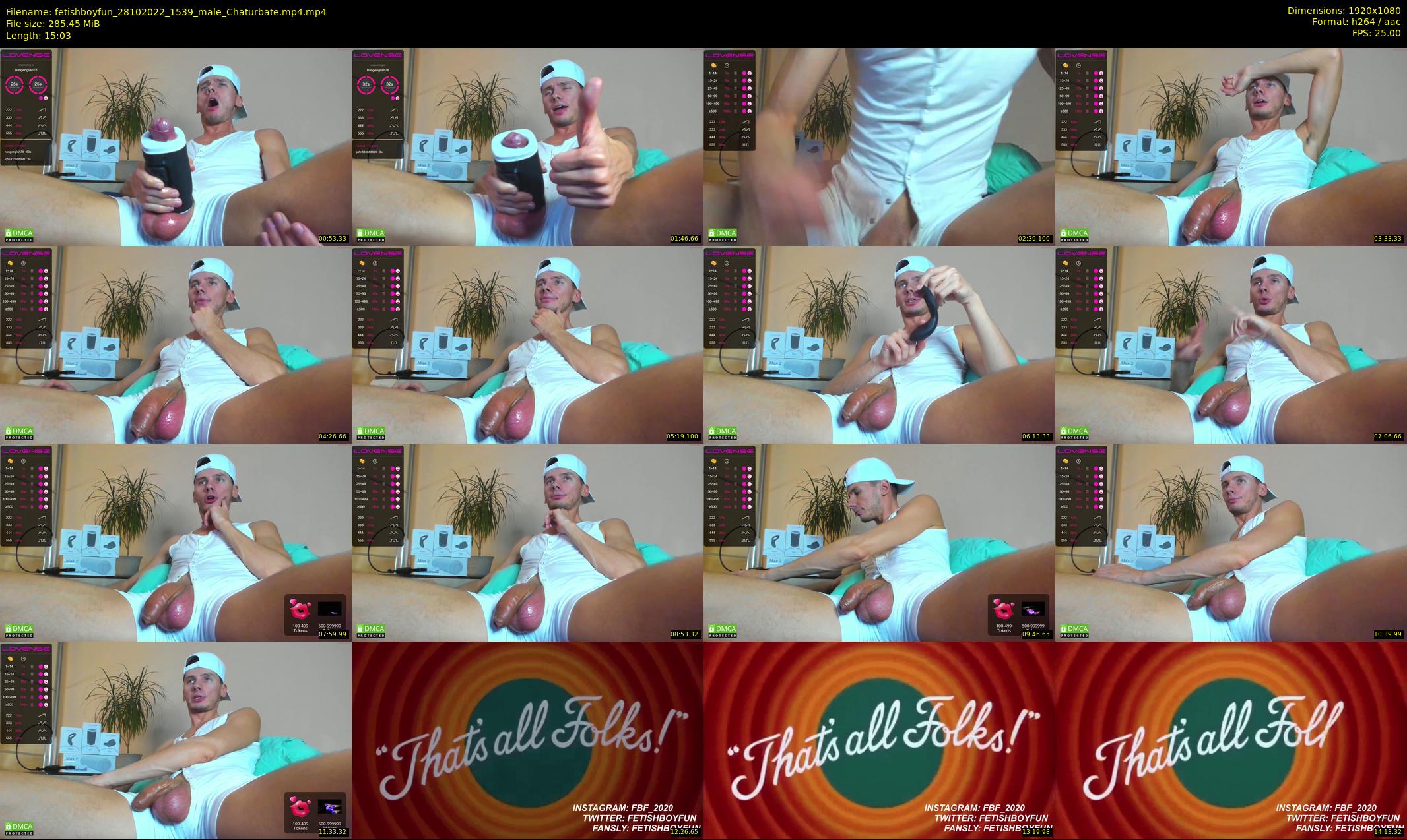 fetishboyfun — 16 minute Chaturbate male cam show recording, 1080p, Oct 28, 2022