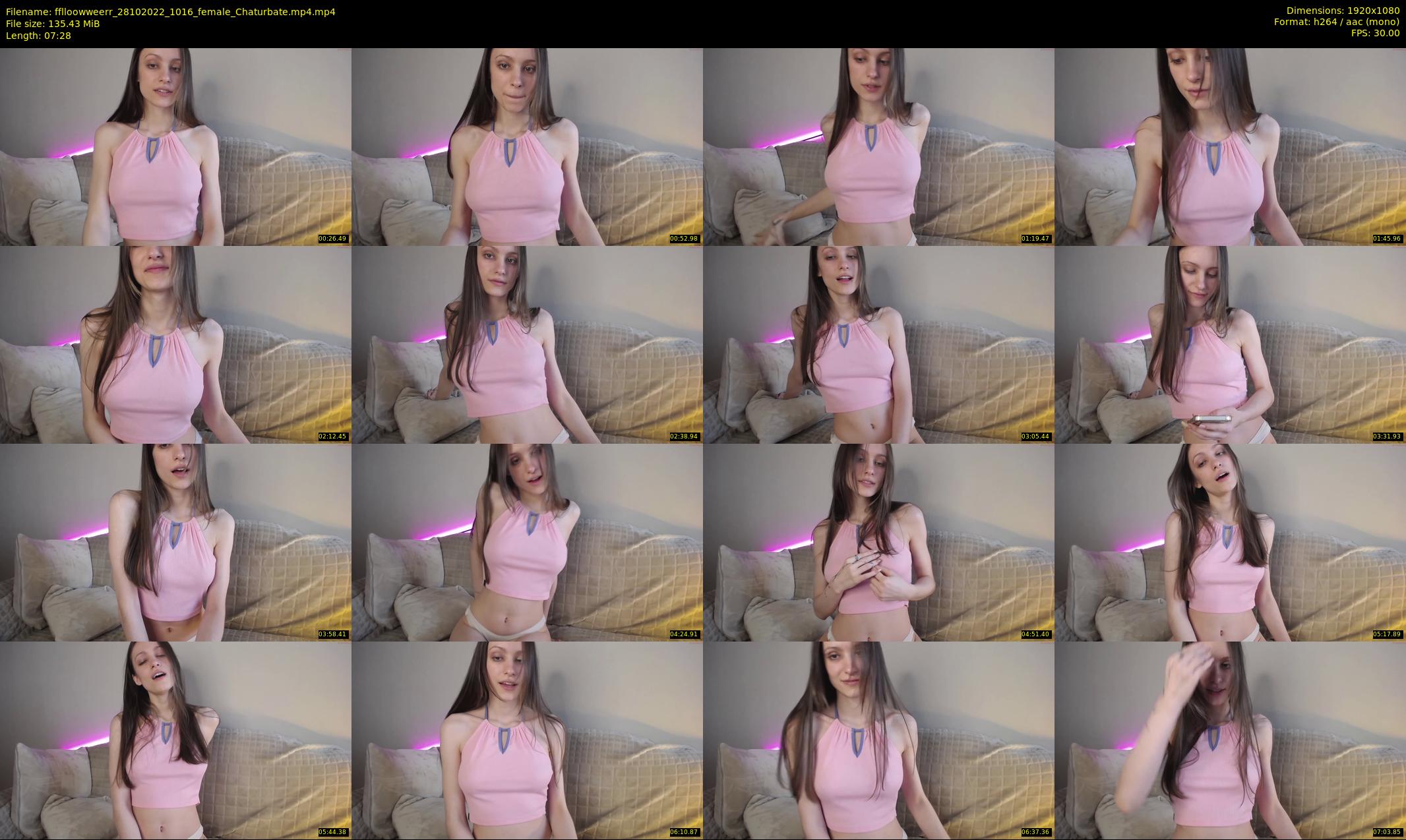 fflloowweerr — 8 minute Chaturbate couple cam show recording, 1080p, Oct 28, 2022