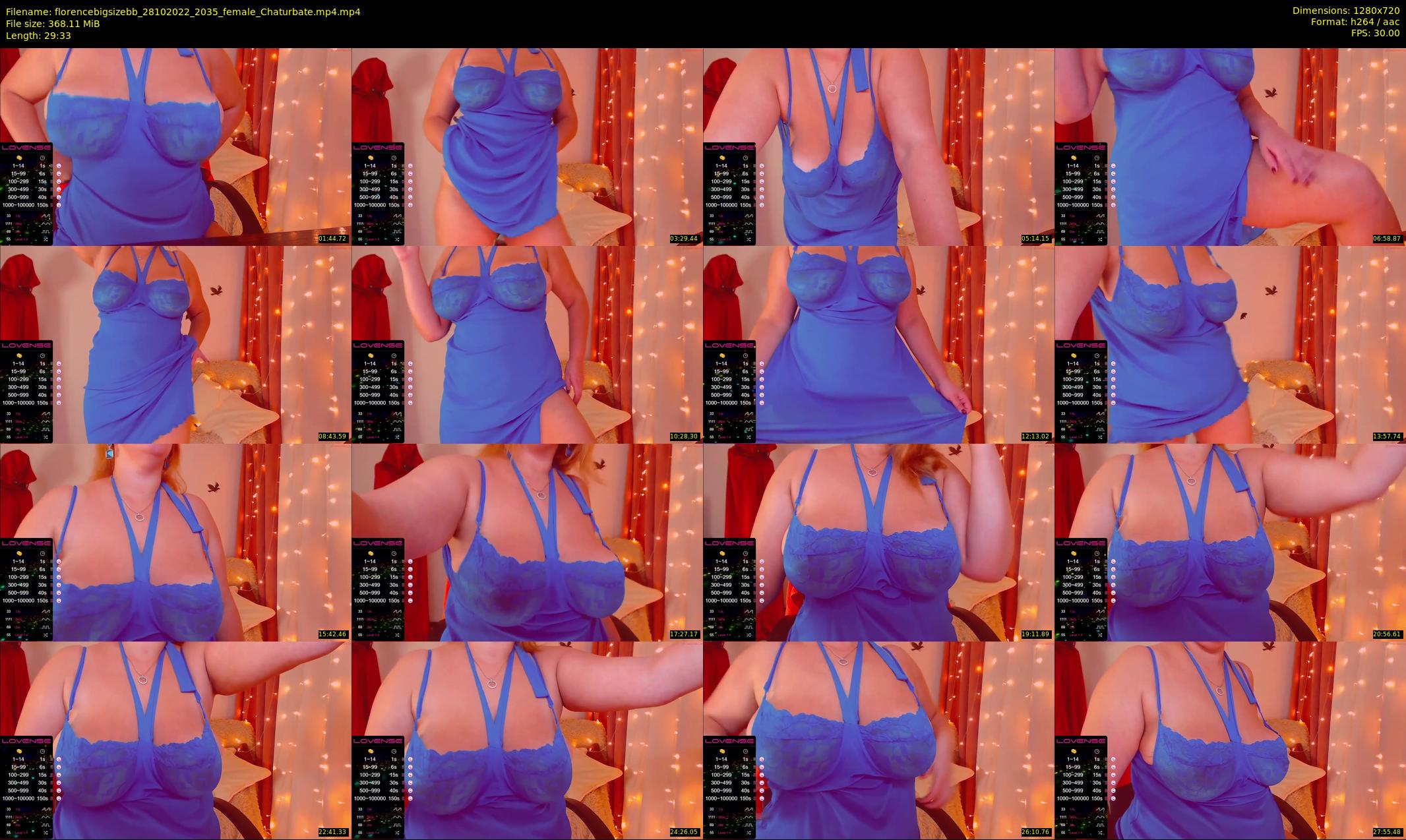 florencebigsizebb — 30 minute Chaturbate female cam show recording, 720p, Oct 28, 2022