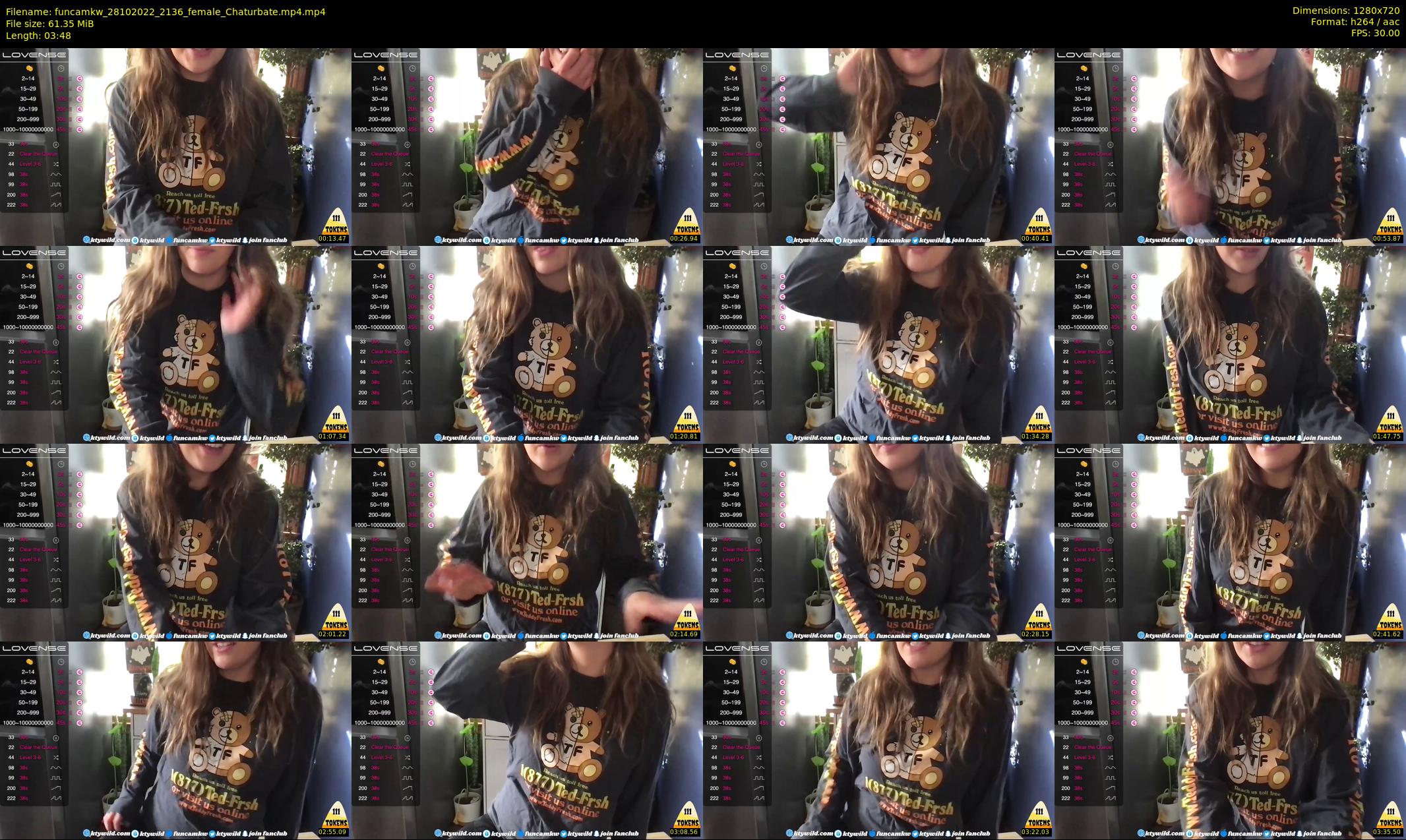 funcamkw — 4 minute Chaturbate female cam show recording, 720p, Oct 28, 2022