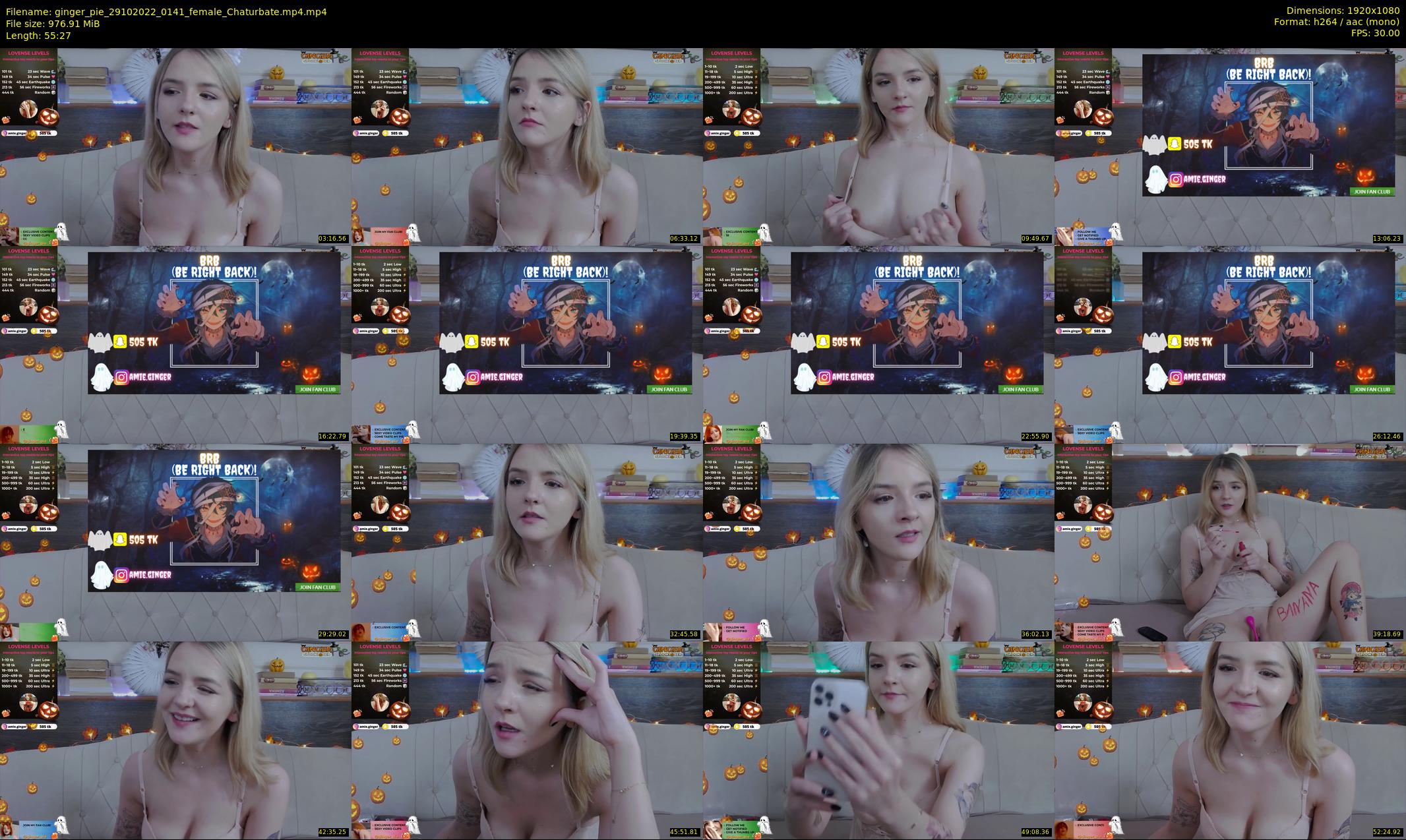 ginger_pie — 56 minute Chaturbate female cam show recording, 1080p, Oct 29, 2022