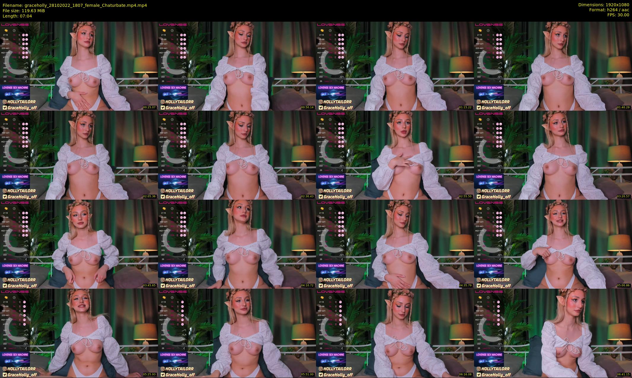 graceholly — 8 minute Chaturbate female cam show recording, 1080p, Oct 28, 2022
