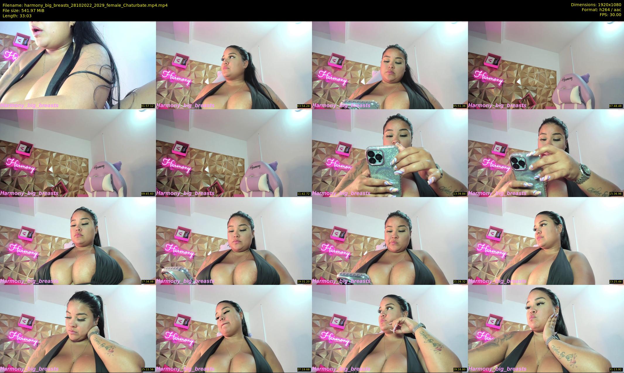 harmony_big_breasts — 34 minute Chaturbate female cam show recording, 1080p, Oct 28, 2022