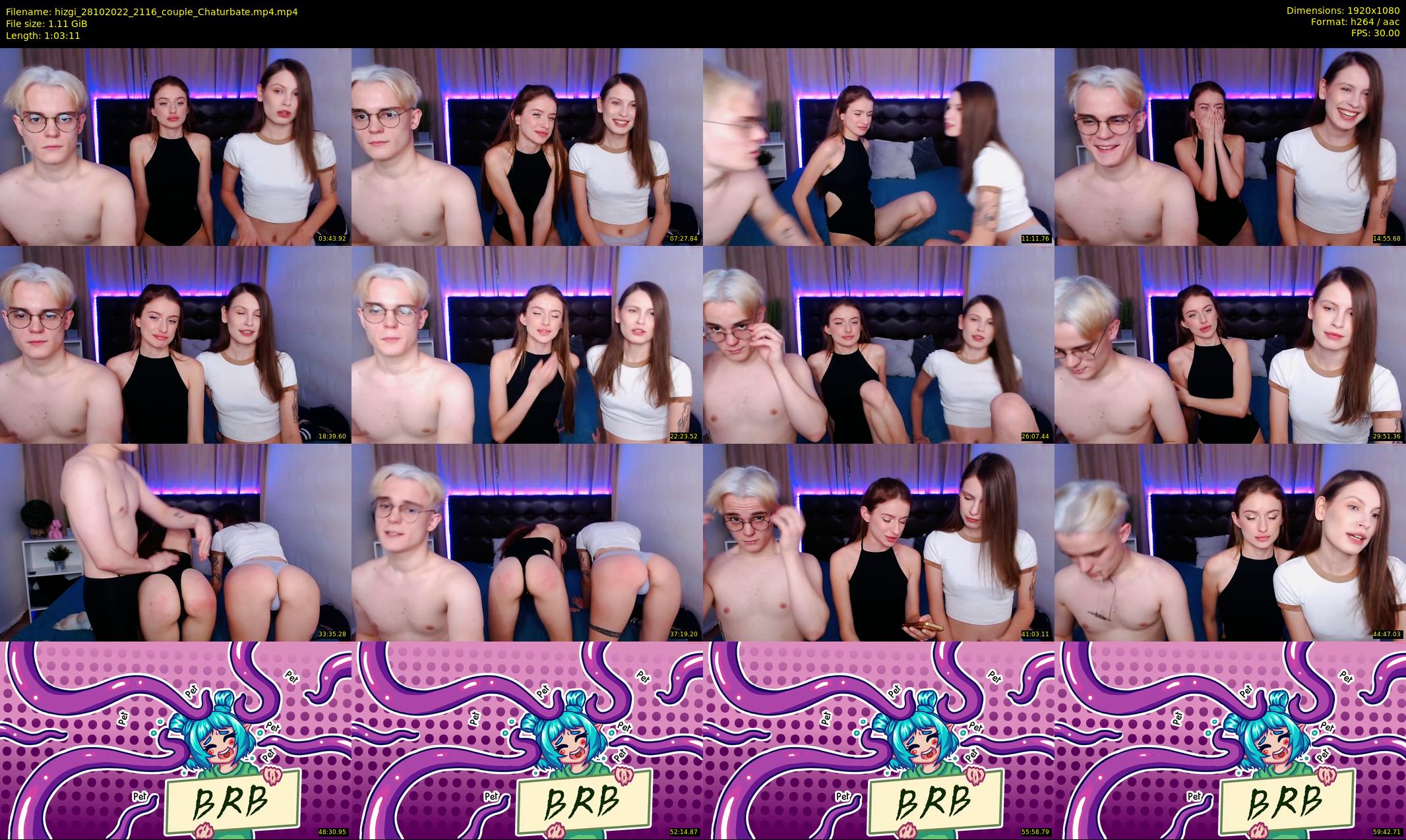 hizgi — 64 minute Chaturbate couple cam show recording, 1080p, Oct 28, 2022