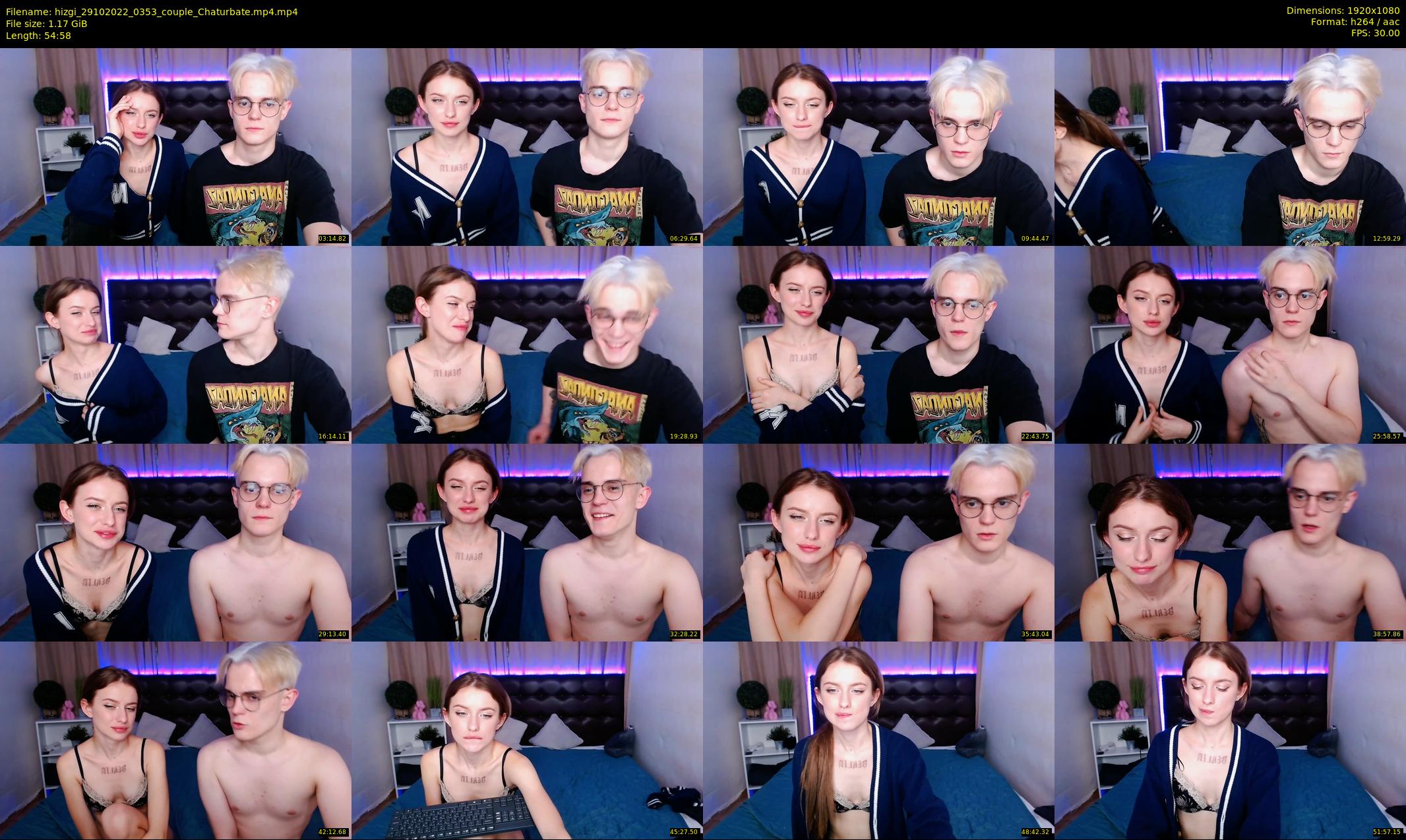 hizgi — 55 minute Chaturbate couple cam show recording, 1080p, Oct 29, 2022