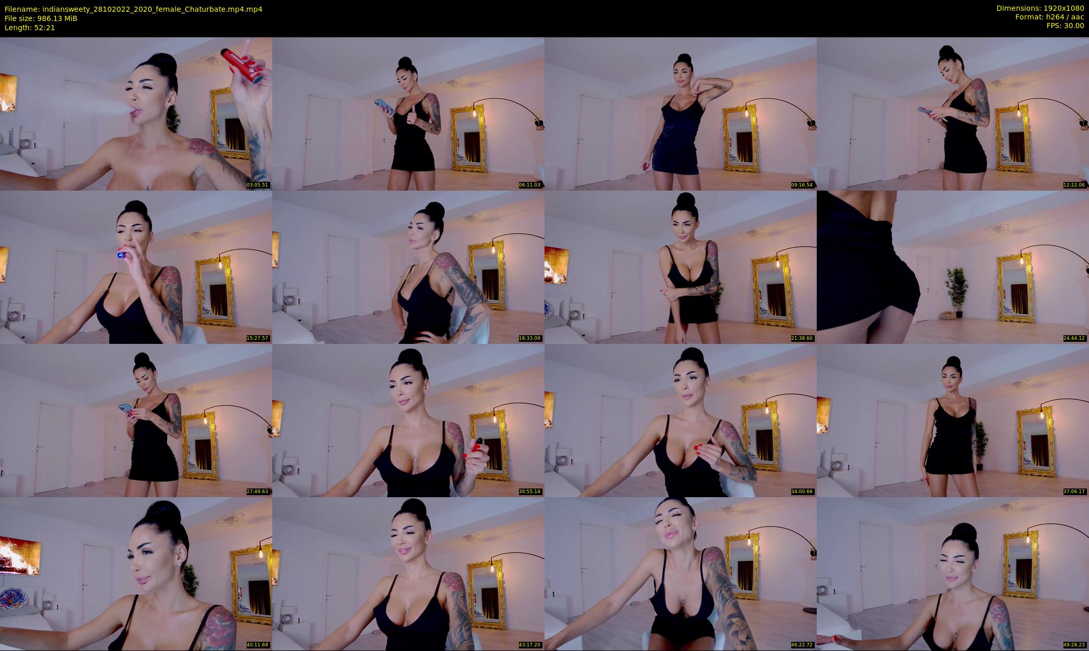 indiansweety — 53 minute Chaturbate female cam show recording, 1080p, Oct 28, 2022