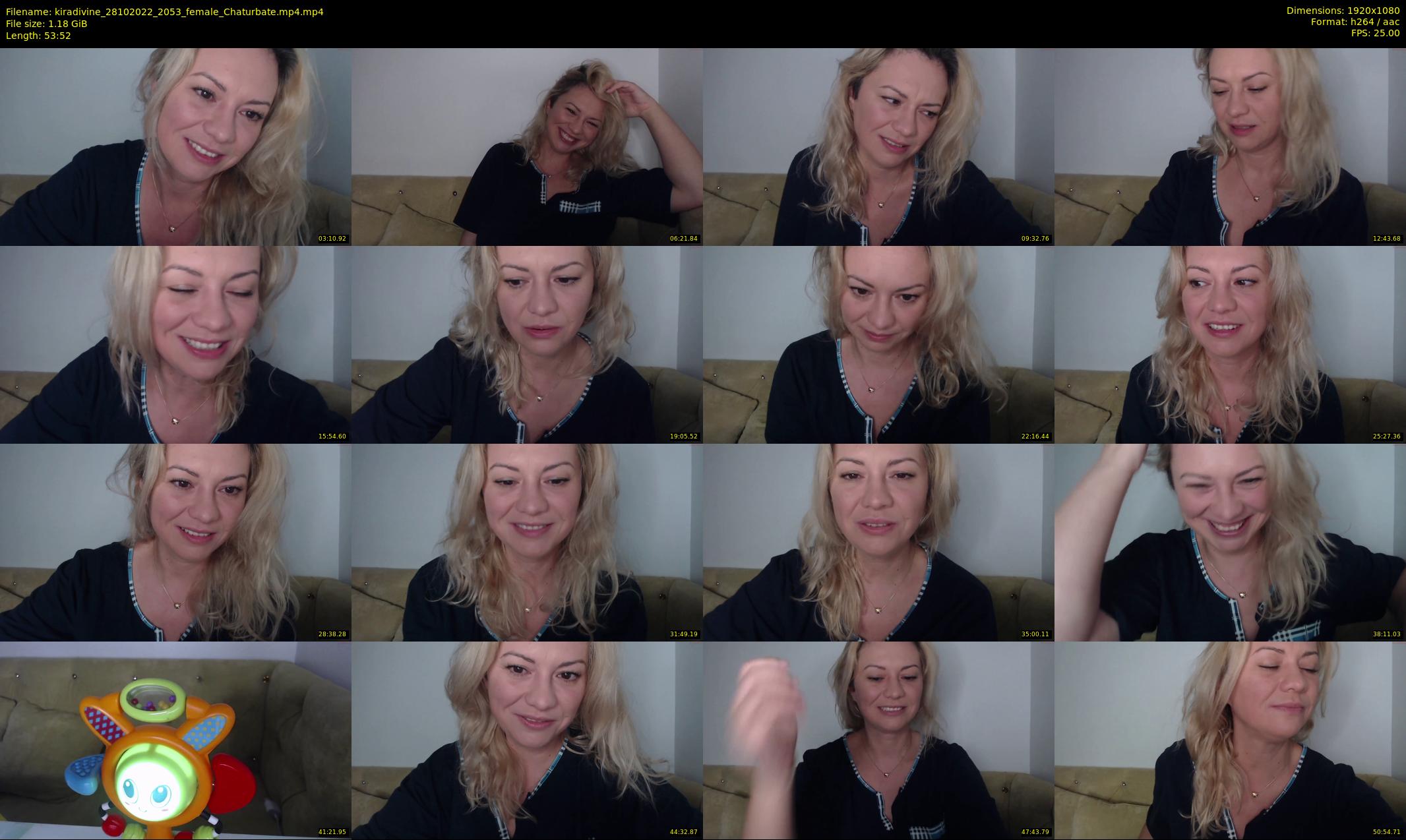 kiradivine — 54 minute Chaturbate female cam show recording, 1080p, Oct 28, 2022