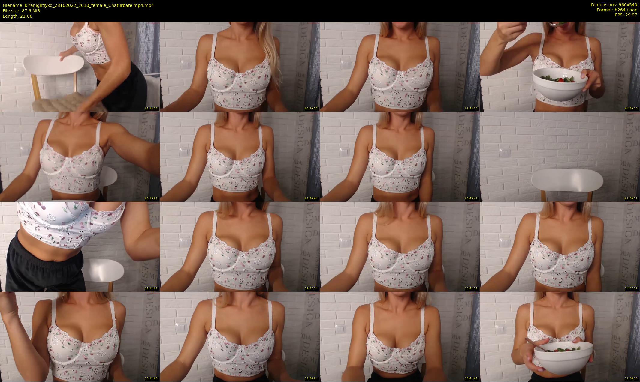 kiranightlyxo — 22 minute Chaturbate female cam show recording, 480p, Oct 28, 2022